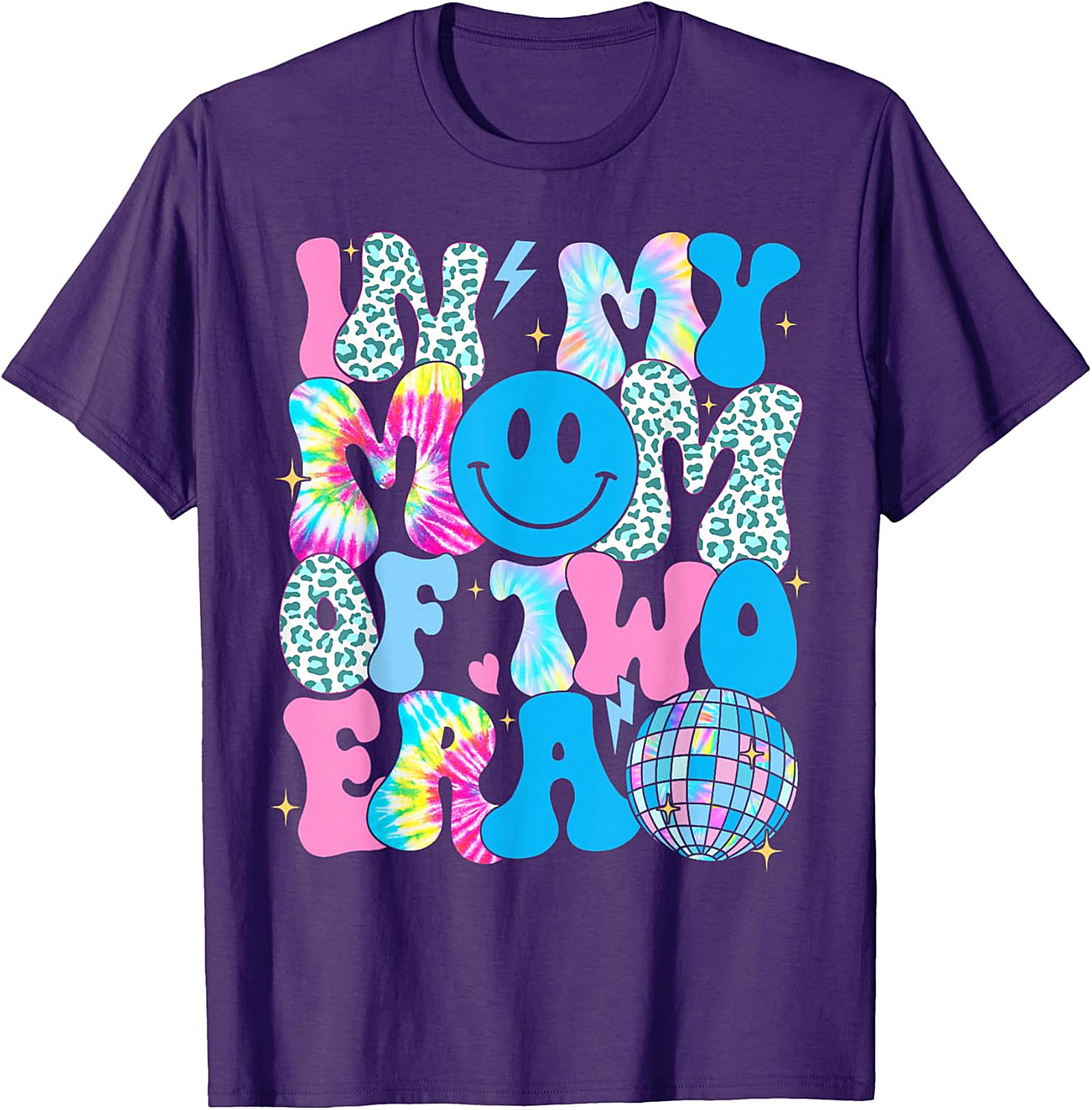 In My Mom Of Two Era T-Shirt | Groovy Retro Mom Tee