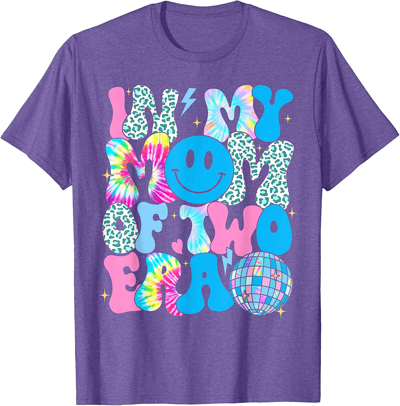 In My Mom Of Two Era T-Shirt | Groovy Retro Mom Tee