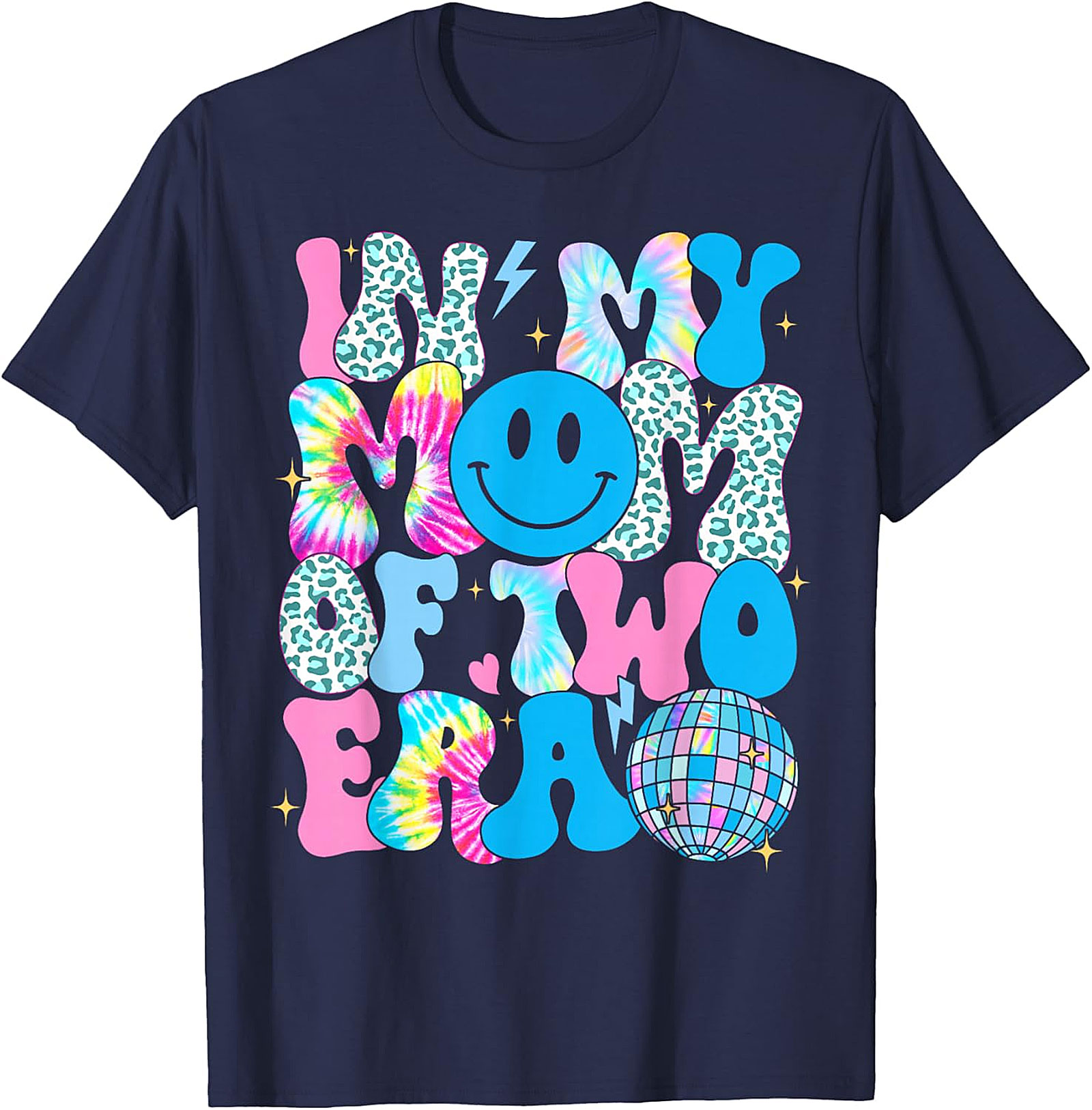 In My Mom Of Two Era T-Shirt | Groovy Retro Mom Tee