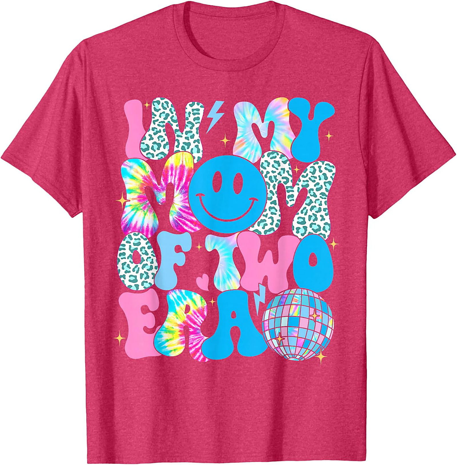 In My Mom Of Two Era T-Shirt | Groovy Retro Mom Tee