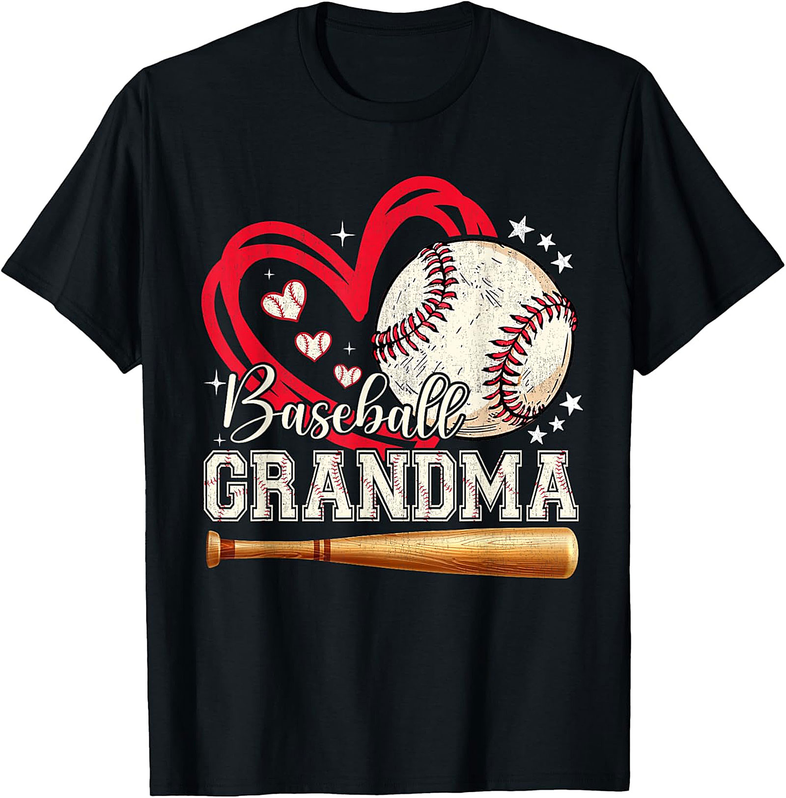 Baseball Grandma T-shirt | Cute Game Day Graphic Tee