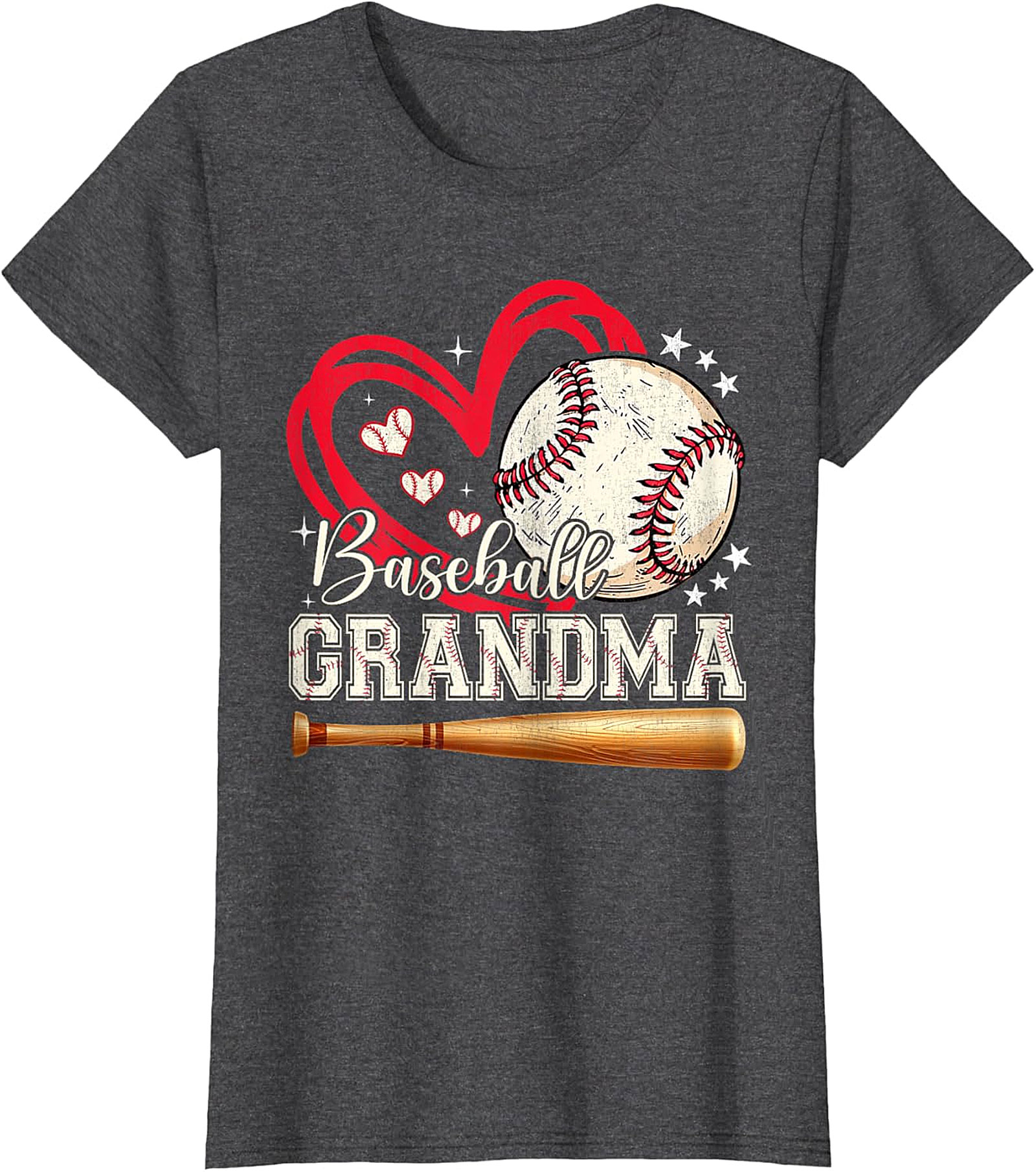 Baseball Grandma T-shirt | Cute Game Day Graphic Tee