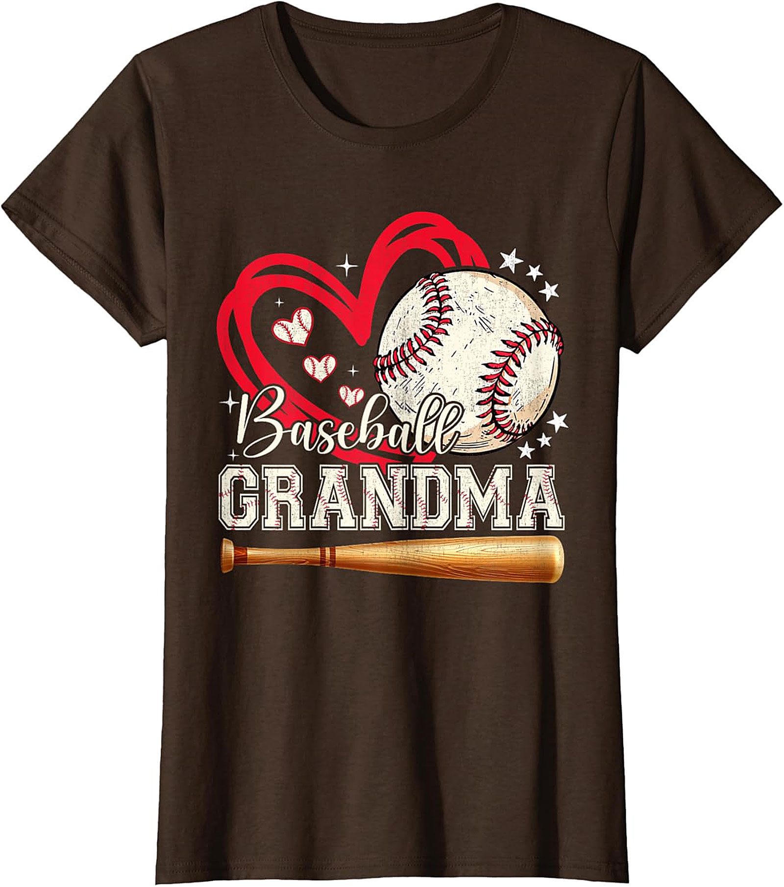 Baseball Grandma T-shirt | Cute Game Day Graphic Tee