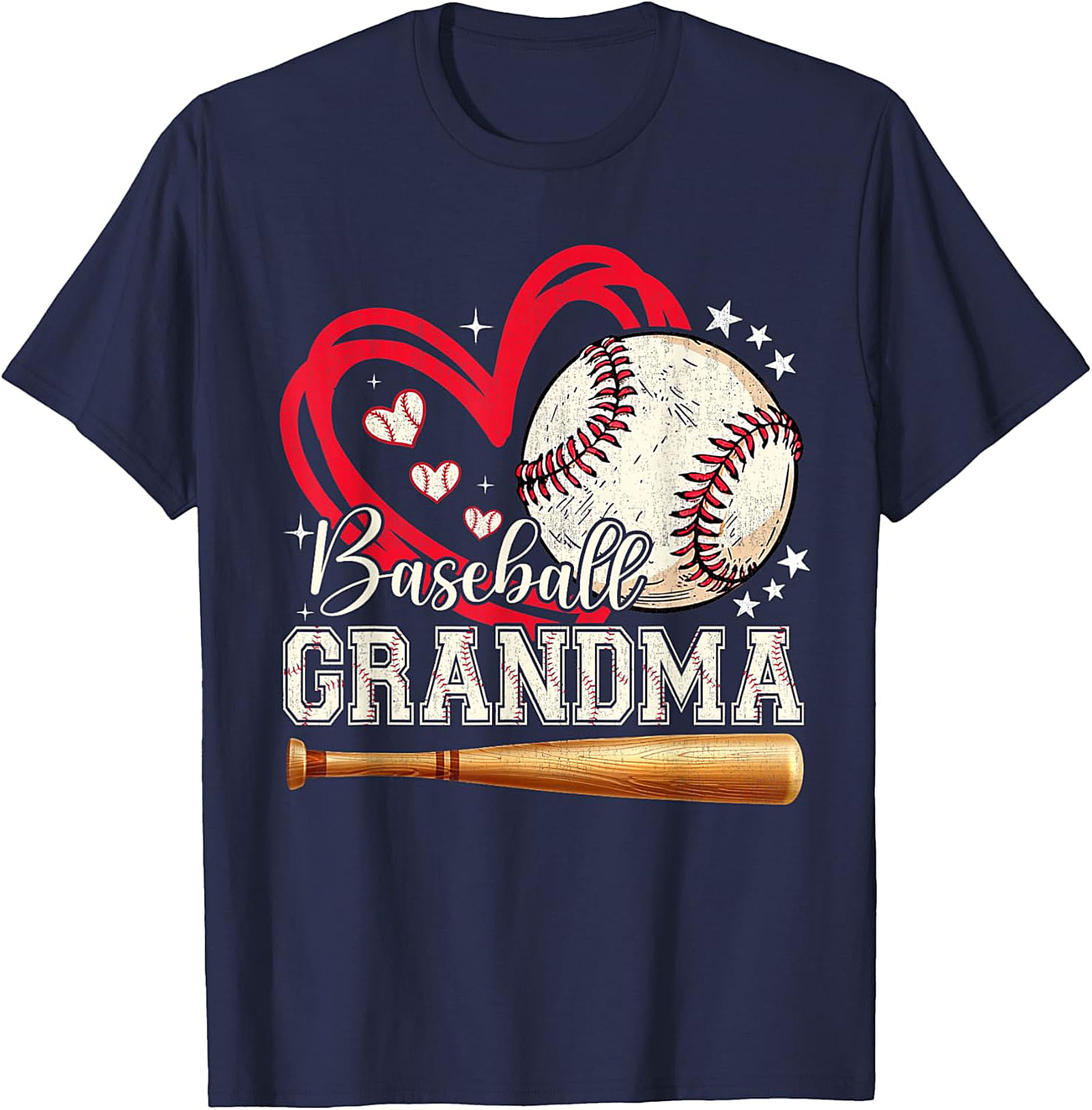 Baseball Grandma T-shirt | Cute Game Day Graphic Tee