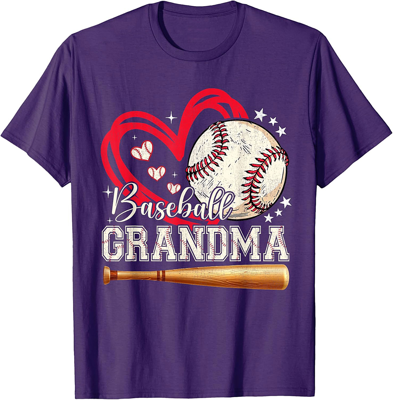 Baseball Grandma T-shirt | Cute Game Day Graphic Tee