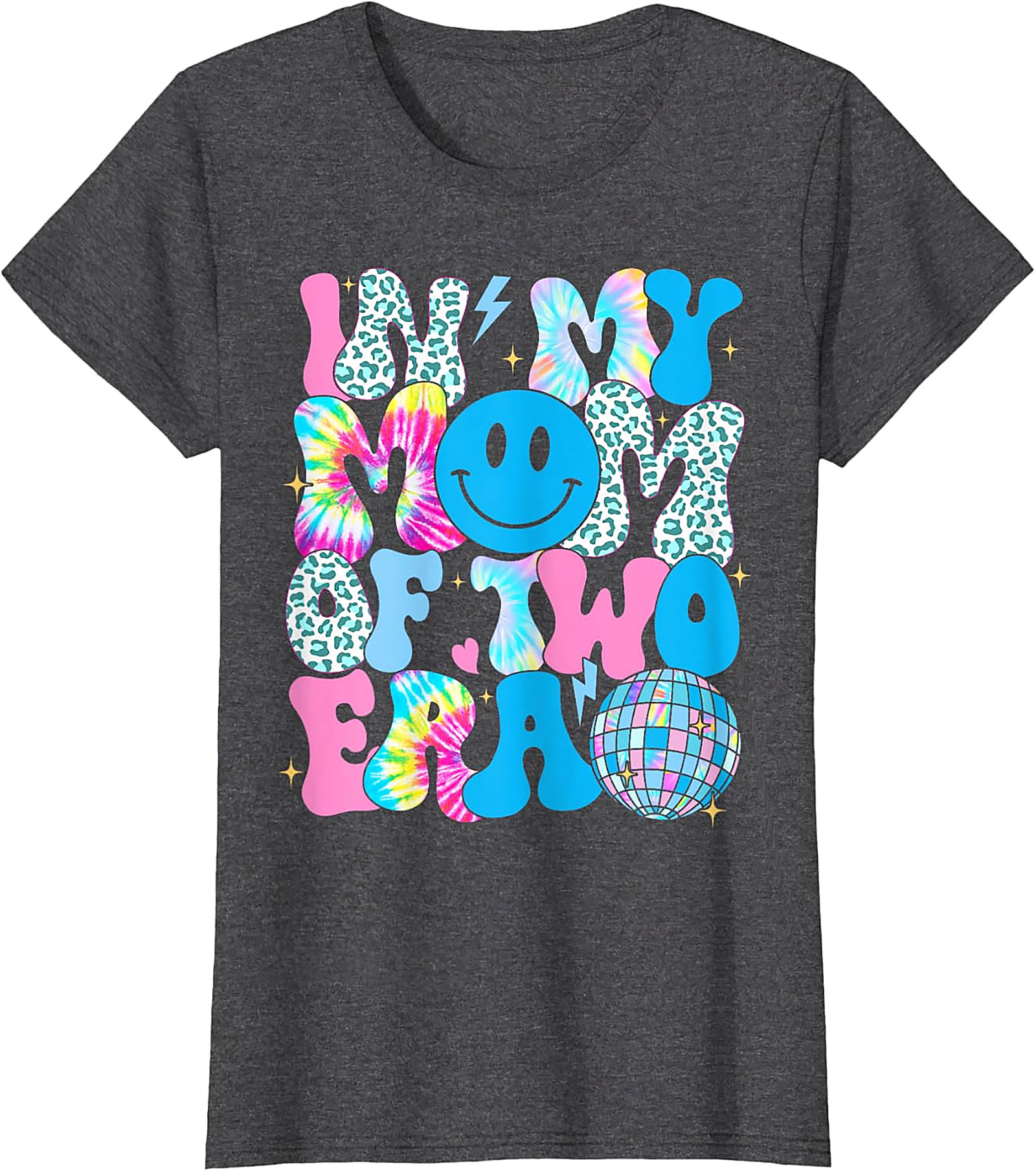 In My Mom Of Two Era T-Shirt | Groovy Retro Mom Tee