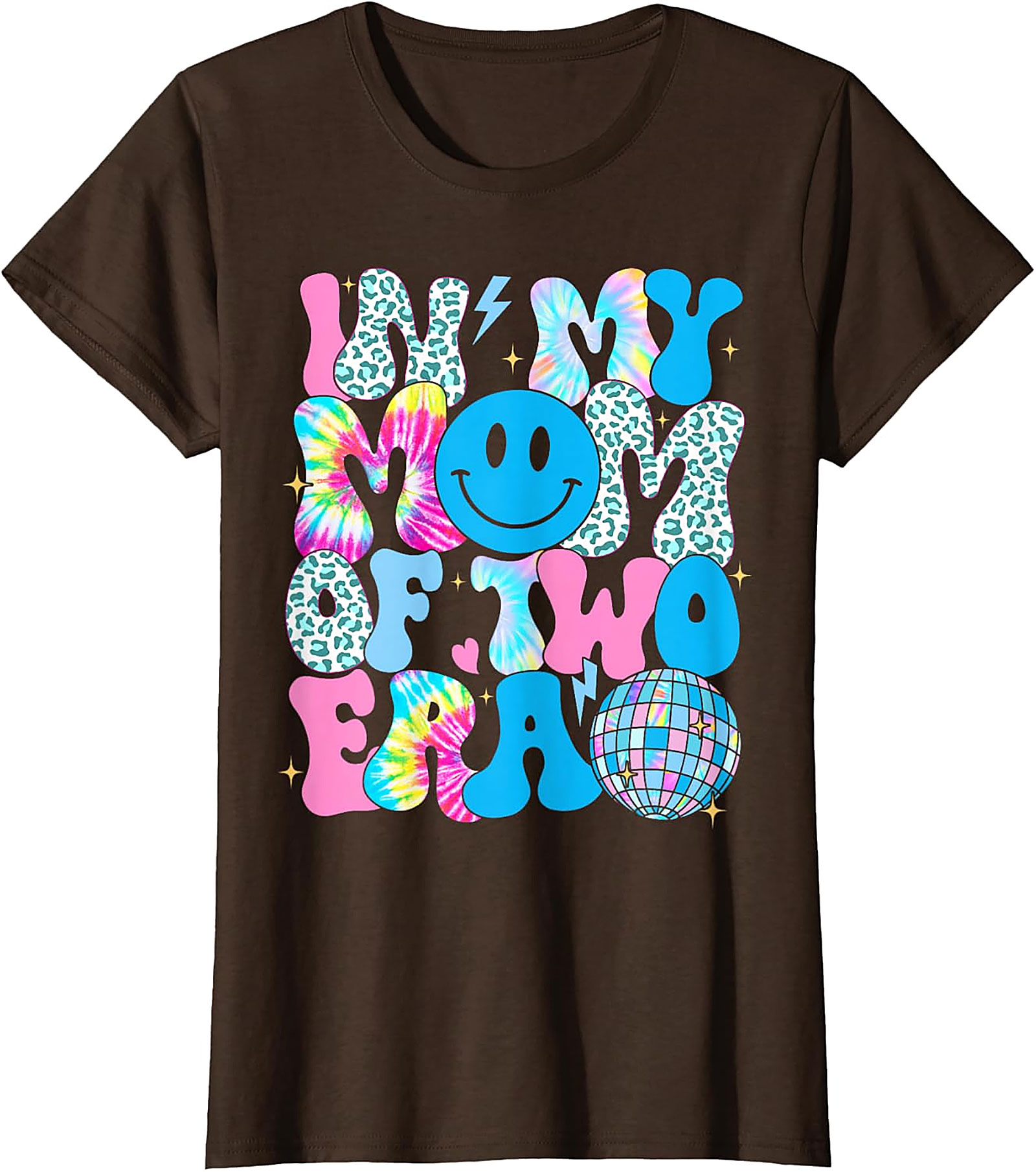 In My Mom Of Two Era T-Shirt | Groovy Retro Mom Tee