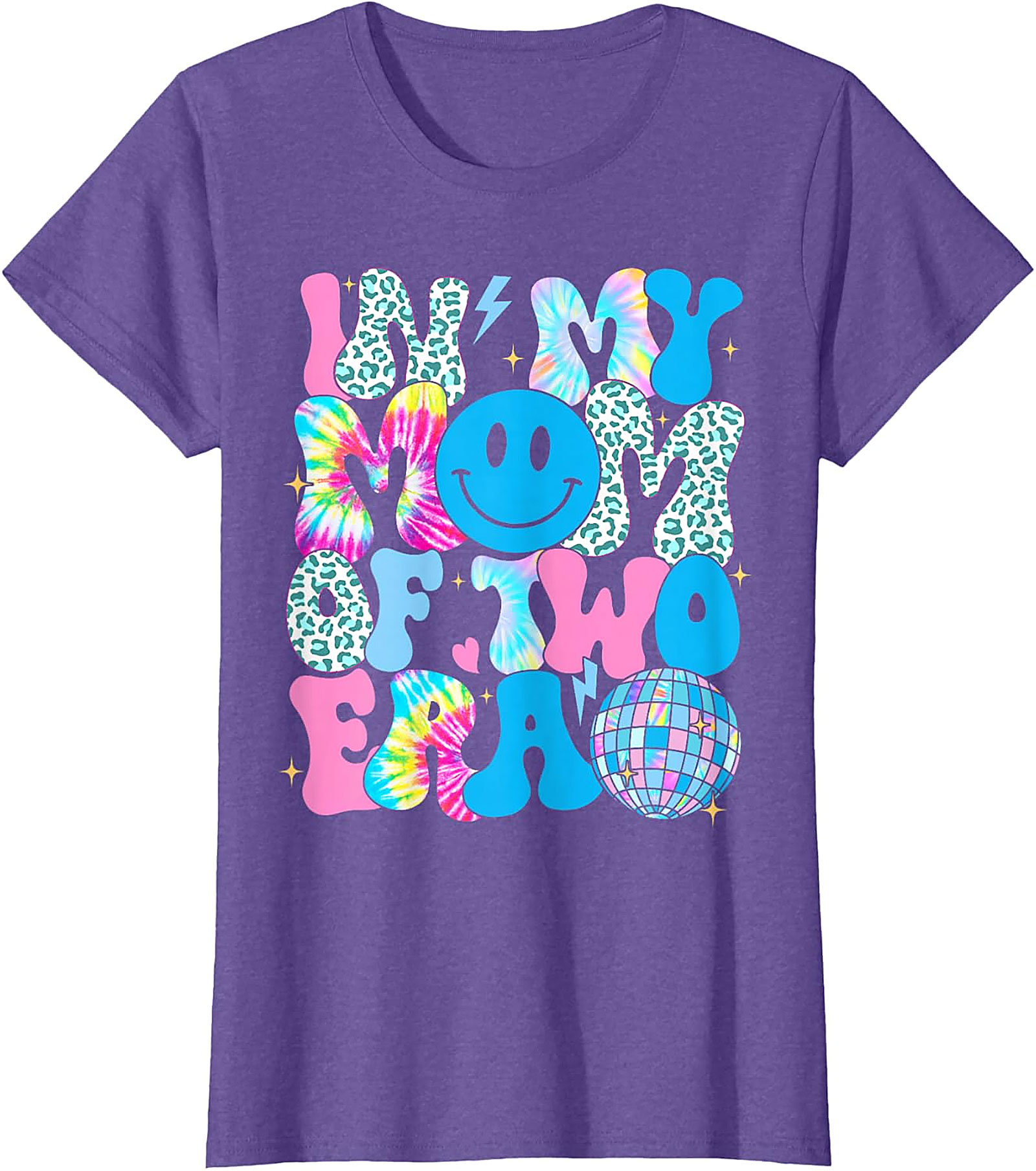 In My Mom Of Two Era T-Shirt | Groovy Retro Mom Tee