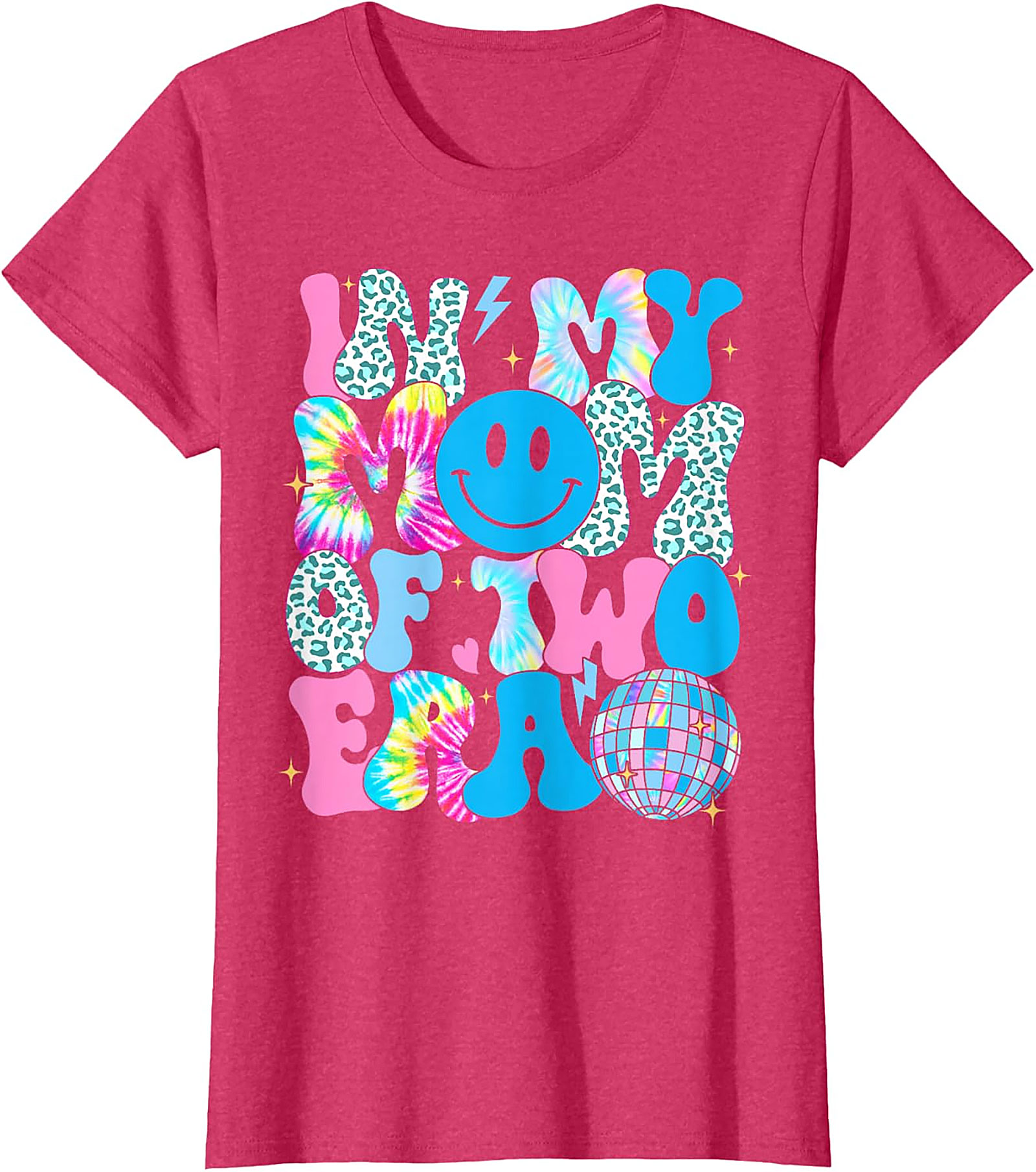 In My Mom Of Two Era T-Shirt | Groovy Retro Mom Tee
