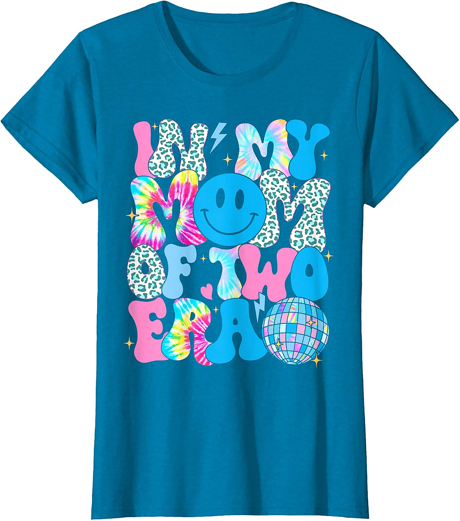 In My Mom Of Two Era T-Shirt | Groovy Retro Mom Tee
