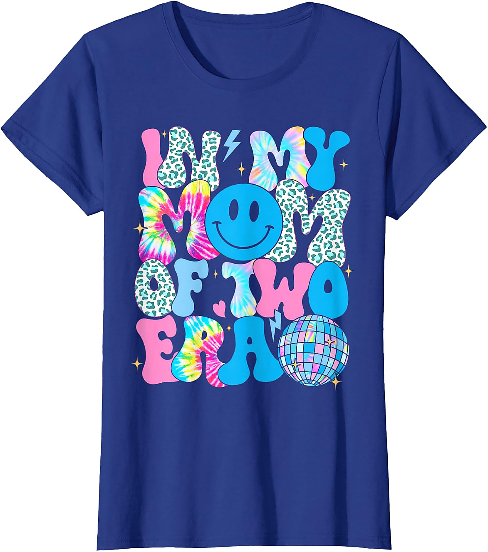 In My Mom Of Two Era T-Shirt | Groovy Retro Mom Tee