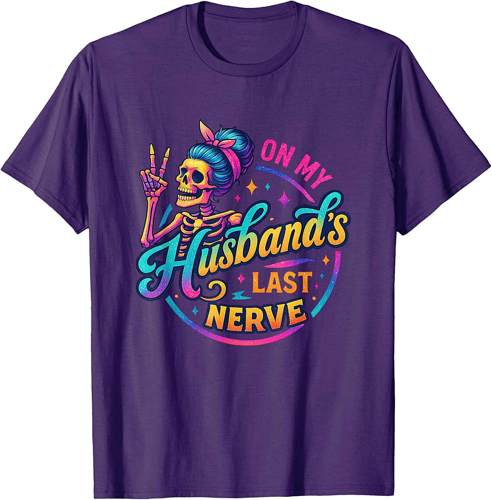 On My Husband's Last Nerve T-shirt | Funny Wife Graphic Tee