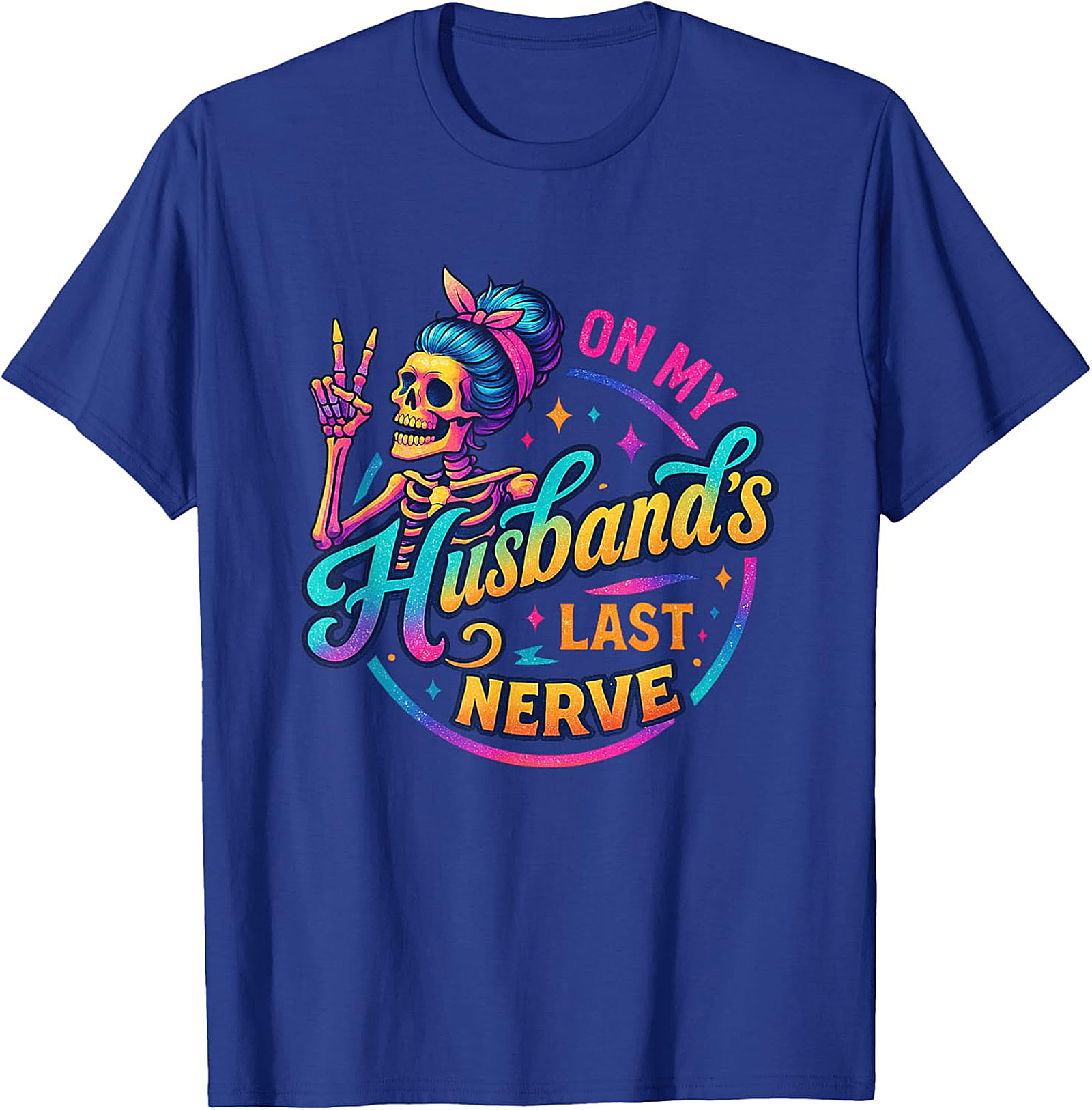 On My Husband's Last Nerve T-shirt | Funny Wife Graphic Tee