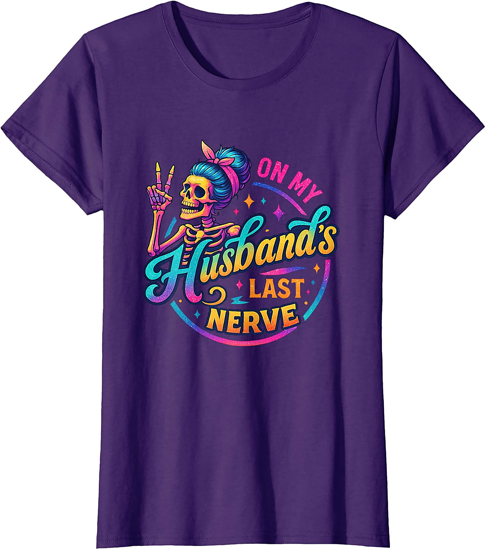 On My Husband's Last Nerve T-shirt | Funny Wife Graphic Tee