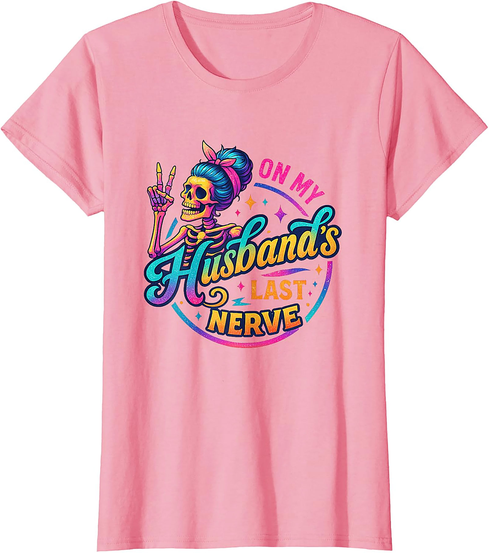 On My Husband's Last Nerve T-shirt | Funny Wife Graphic Tee