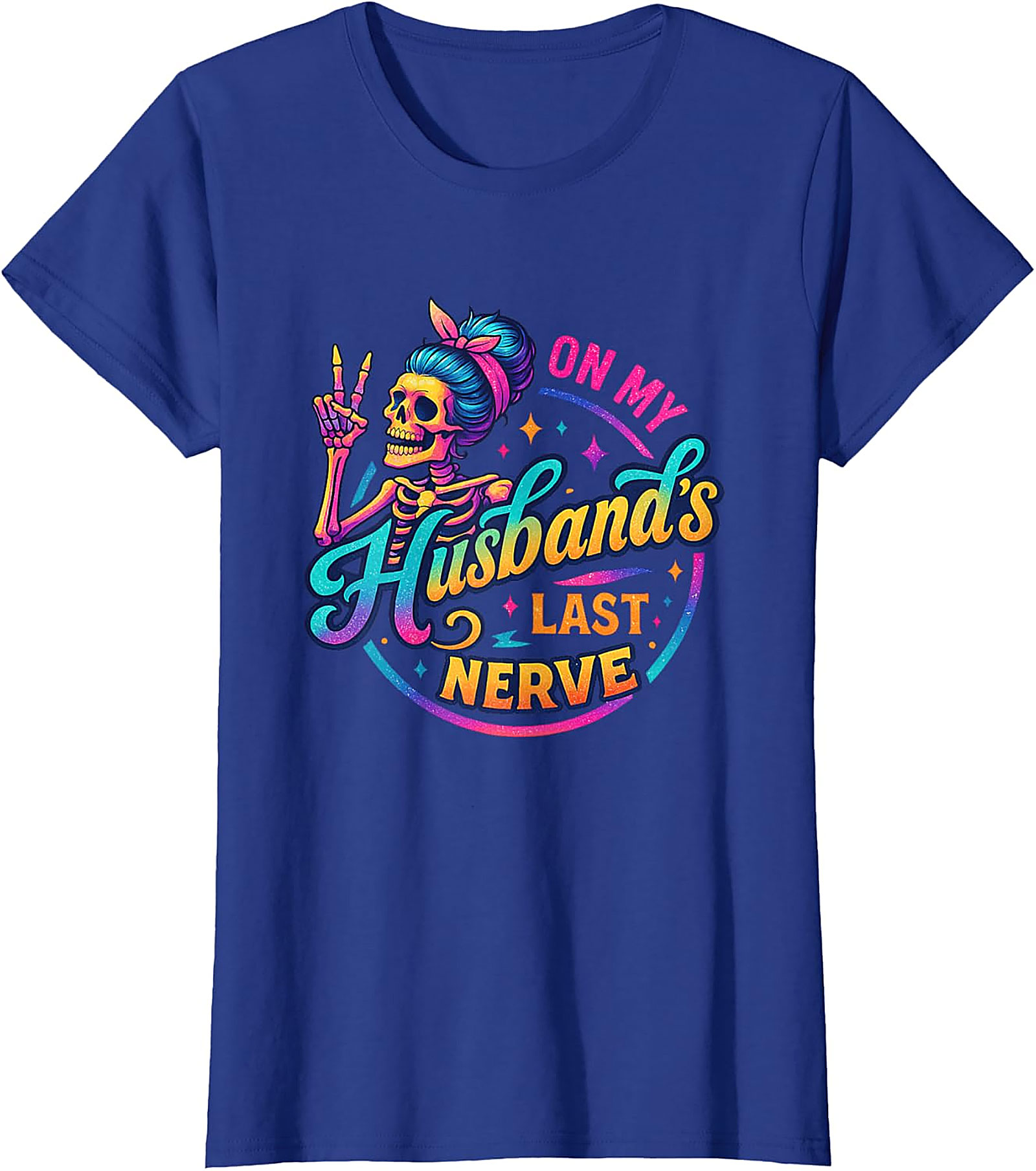 On My Husband's Last Nerve T-shirt | Funny Wife Graphic Tee