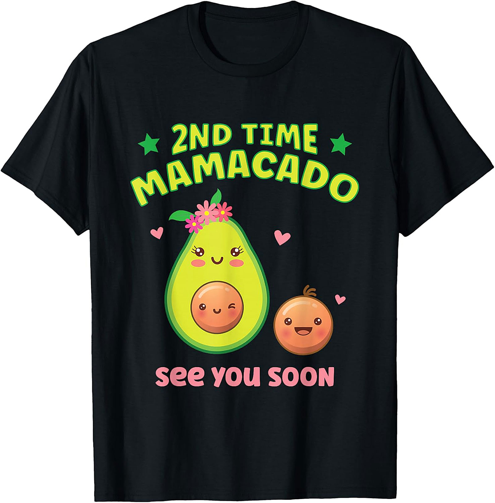 2nd Time Mamacado T-shirt Cute Pregnancy Announcement Tee