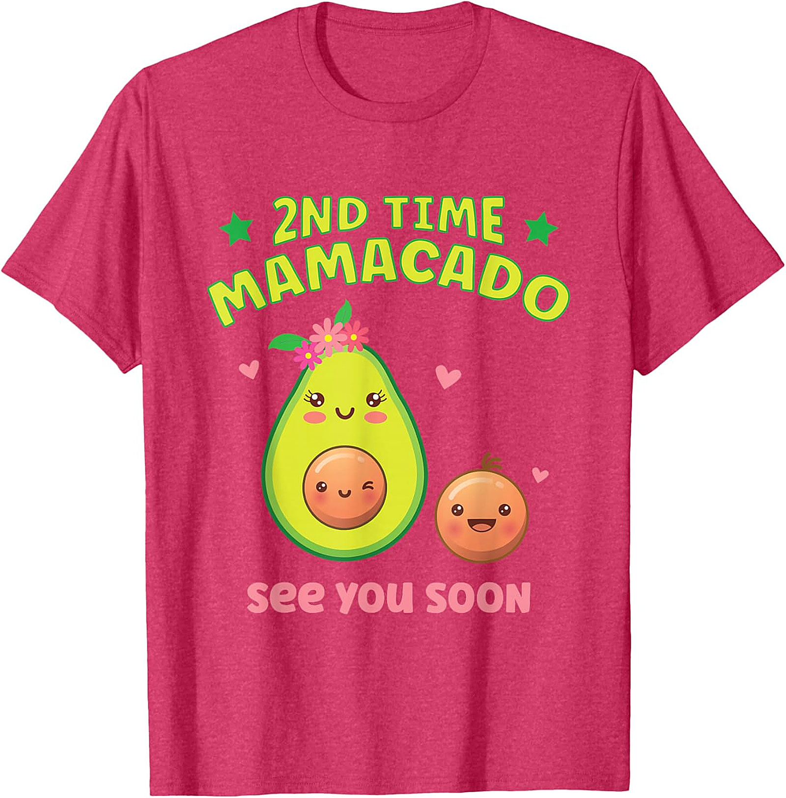 2nd Time Mamacado T-shirt Cute Pregnancy Announcement Tee