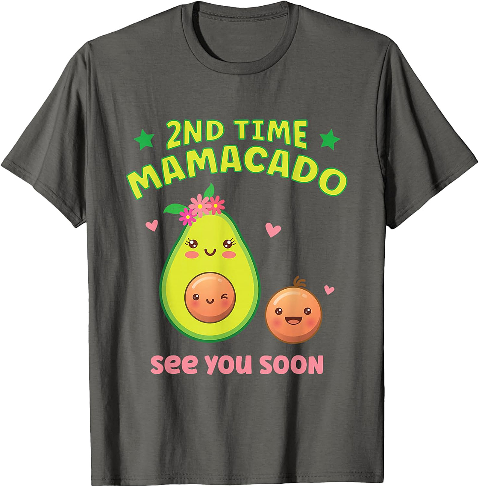 2nd Time Mamacado T-shirt Cute Pregnancy Announcement Tee