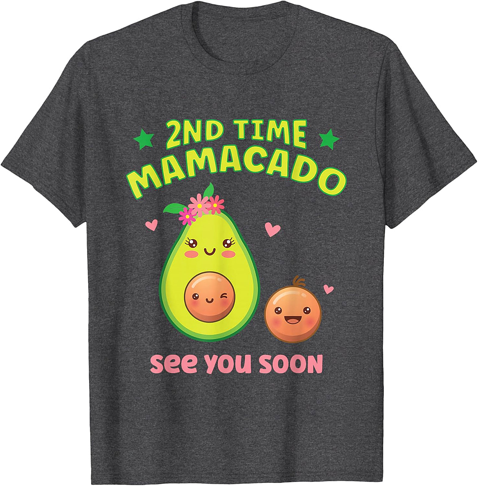 2nd Time Mamacado T-shirt Cute Pregnancy Announcement Tee