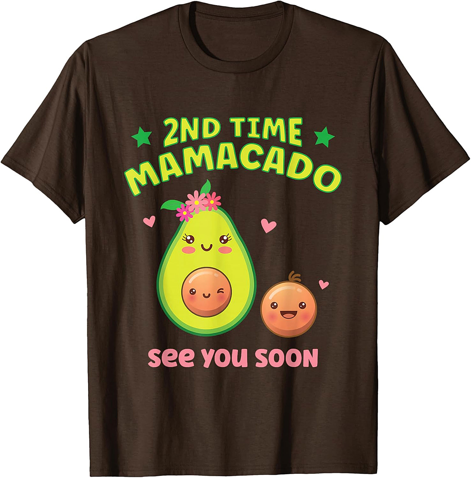 2nd Time Mamacado T-shirt Cute Pregnancy Announcement Tee
