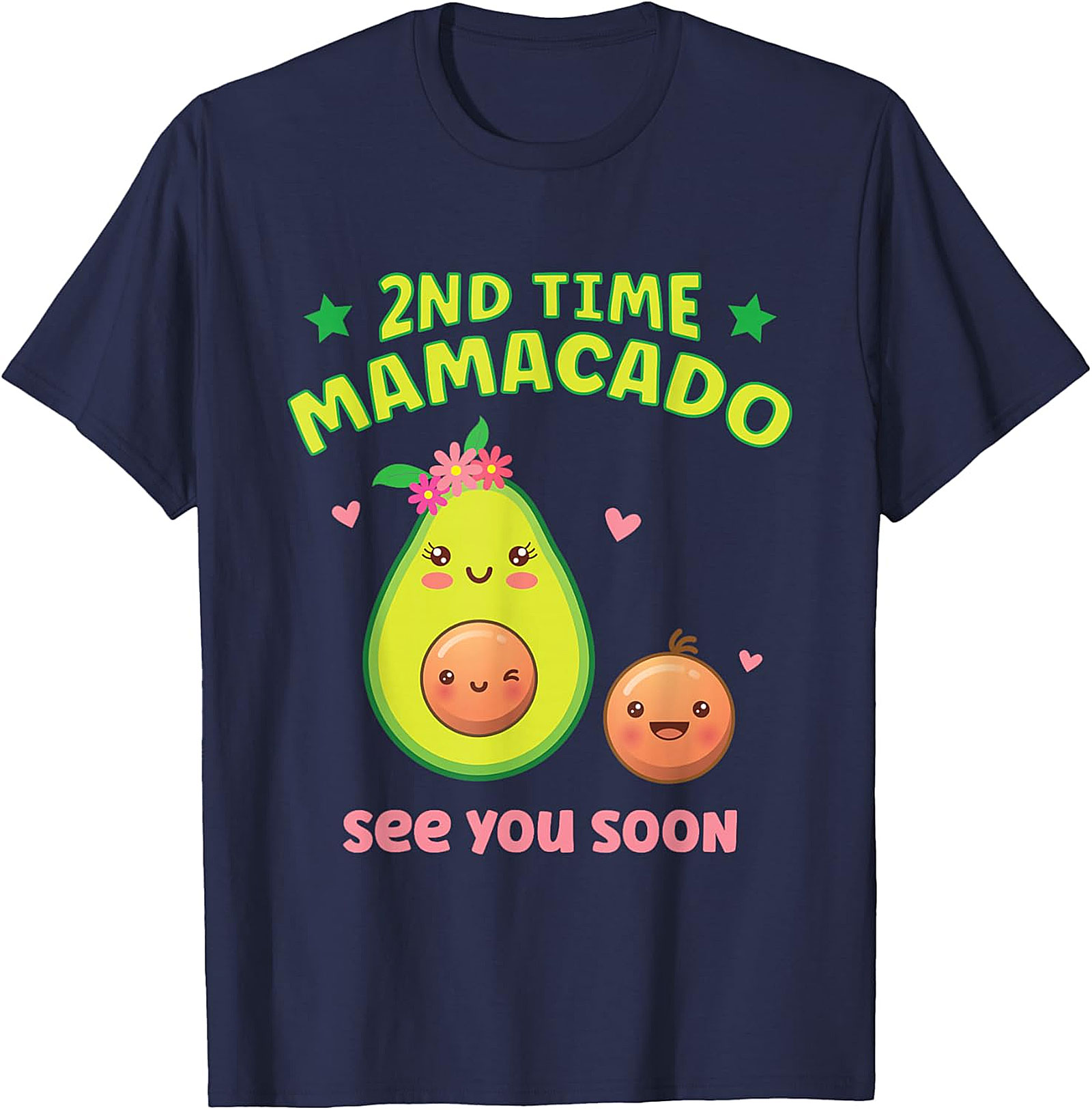 2nd Time Mamacado T-shirt Cute Pregnancy Announcement Tee
