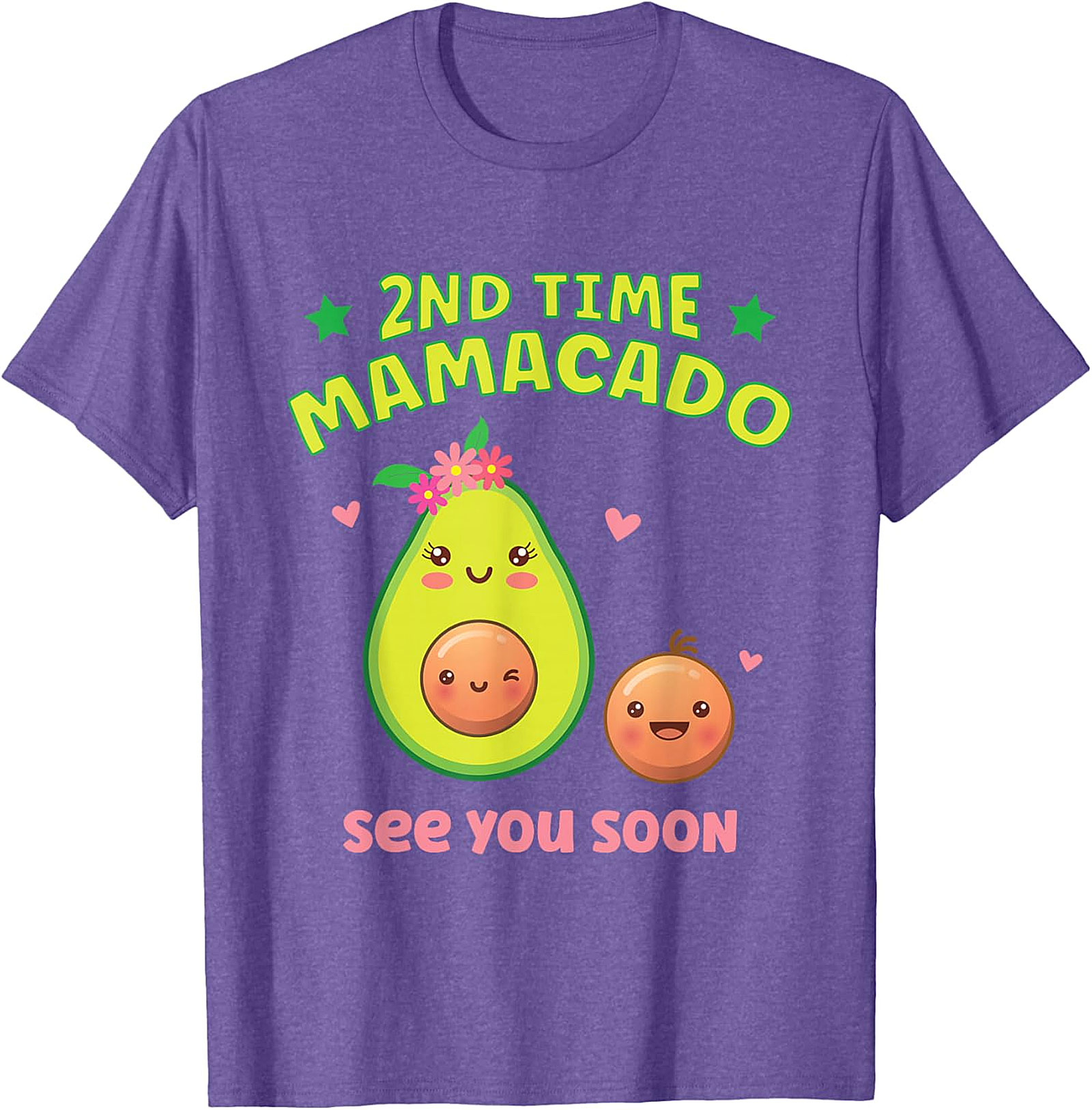 2nd Time Mamacado T-shirt Cute Pregnancy Announcement Tee