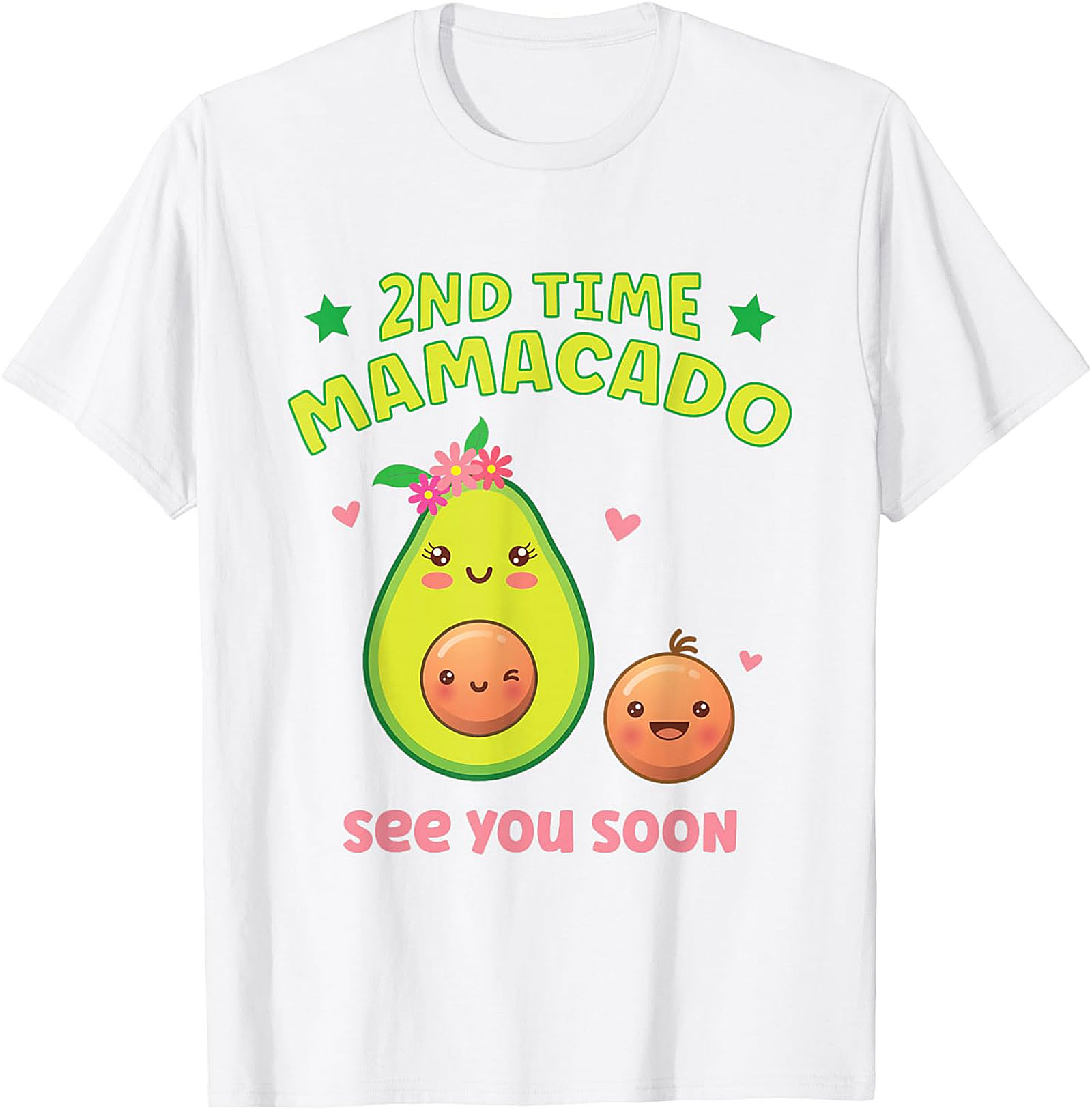 2nd Time Mamacado T-shirt Cute Pregnancy Announcement Tee