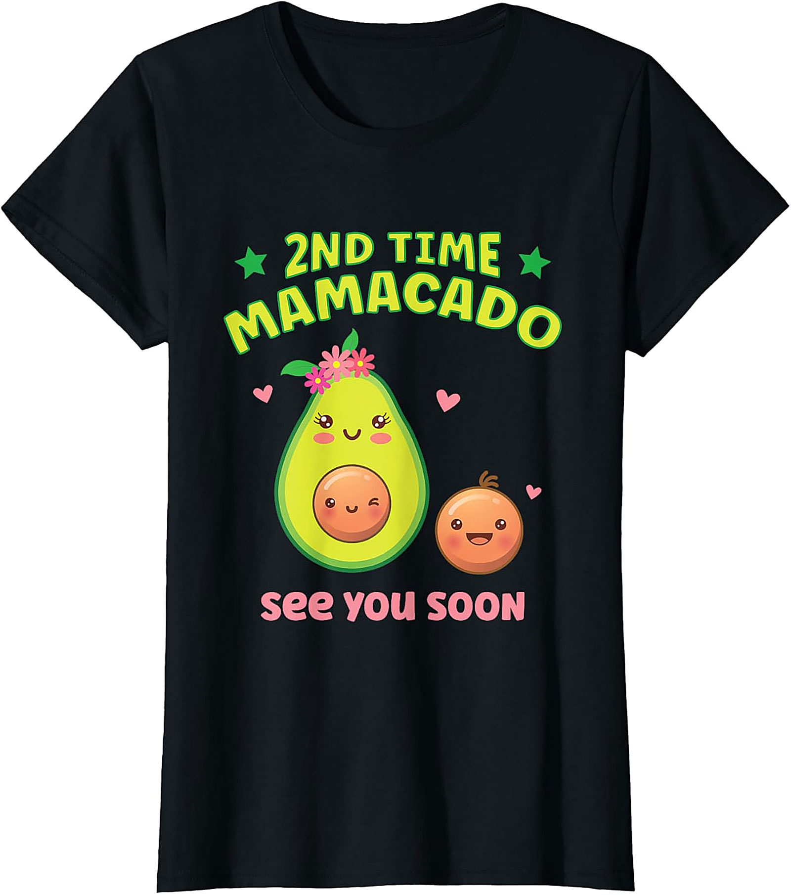2nd Time Mamacado T-shirt Cute Pregnancy Announcement Tee