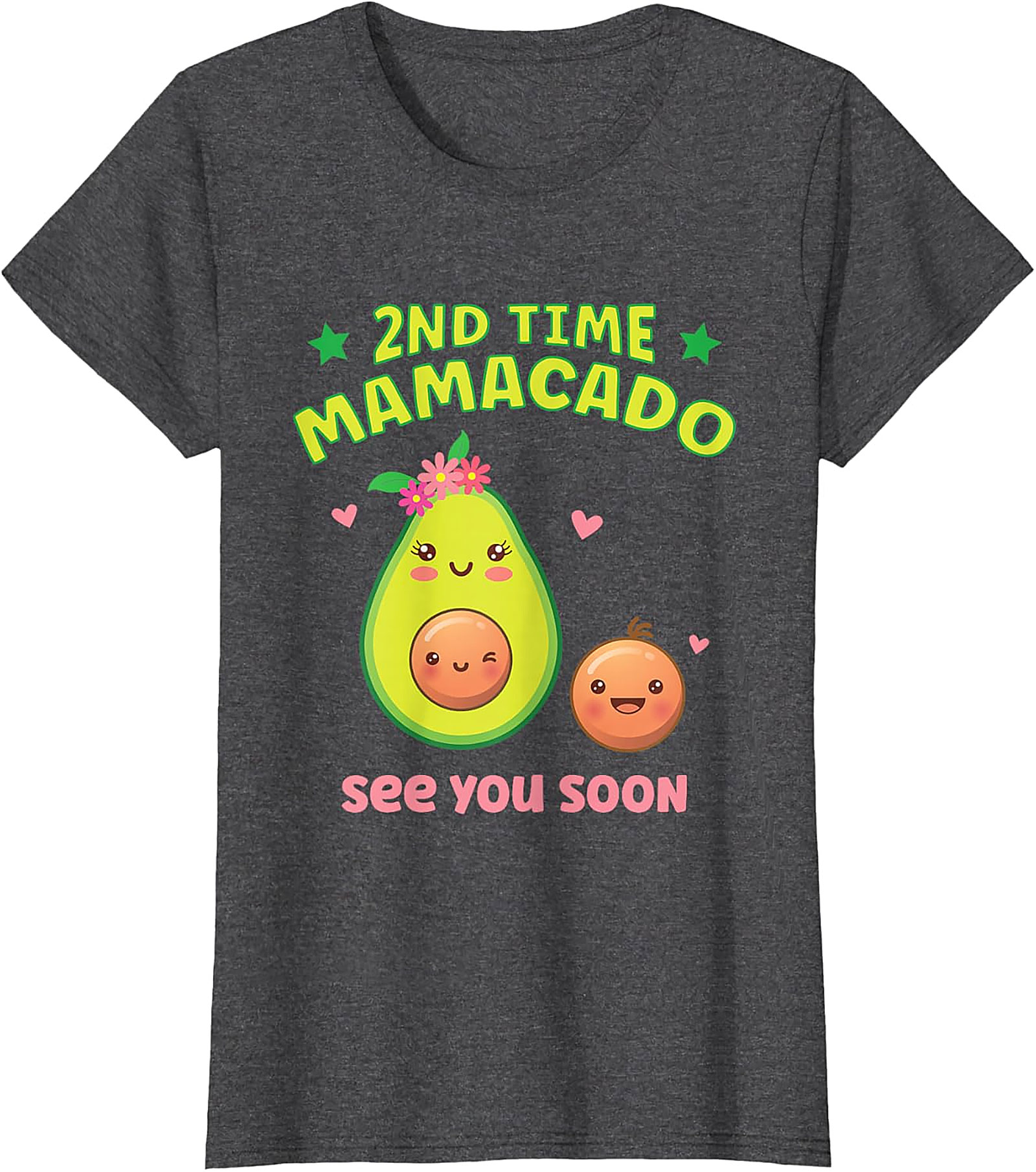 2nd Time Mamacado T-shirt Cute Pregnancy Announcement Tee