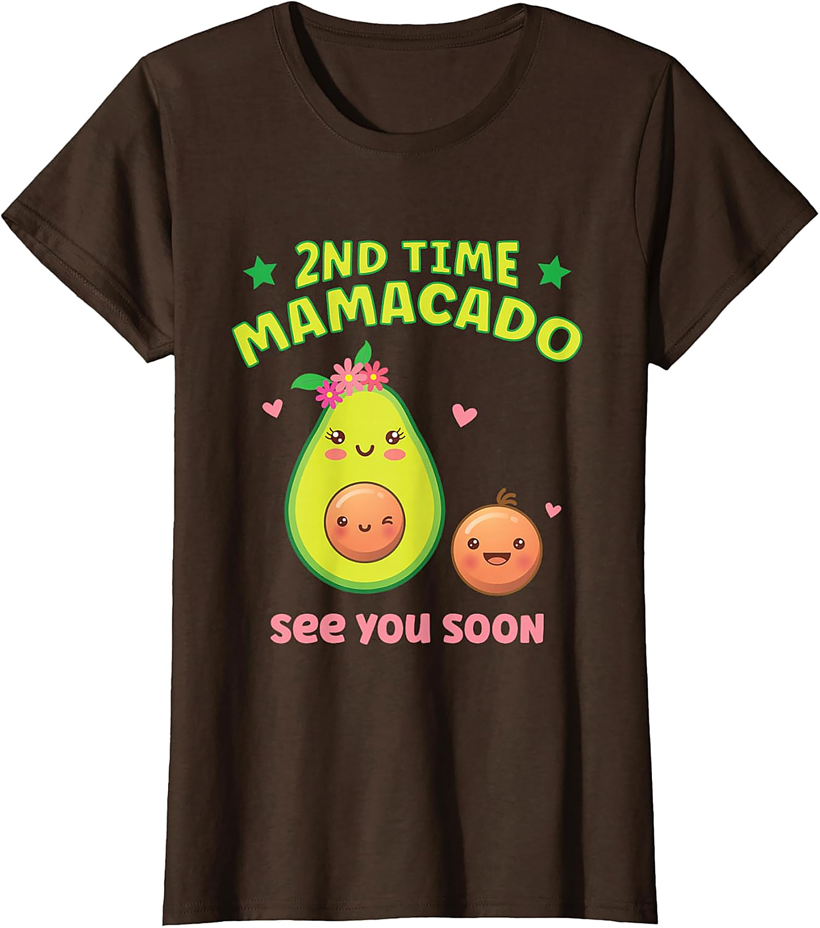 2nd Time Mamacado T-shirt Cute Pregnancy Announcement Tee