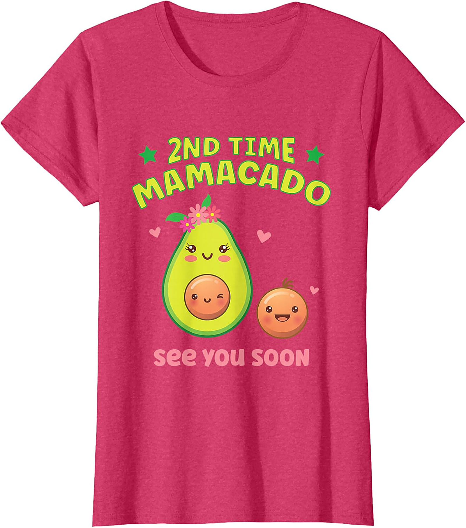 2nd Time Mamacado T-shirt Cute Pregnancy Announcement Tee
