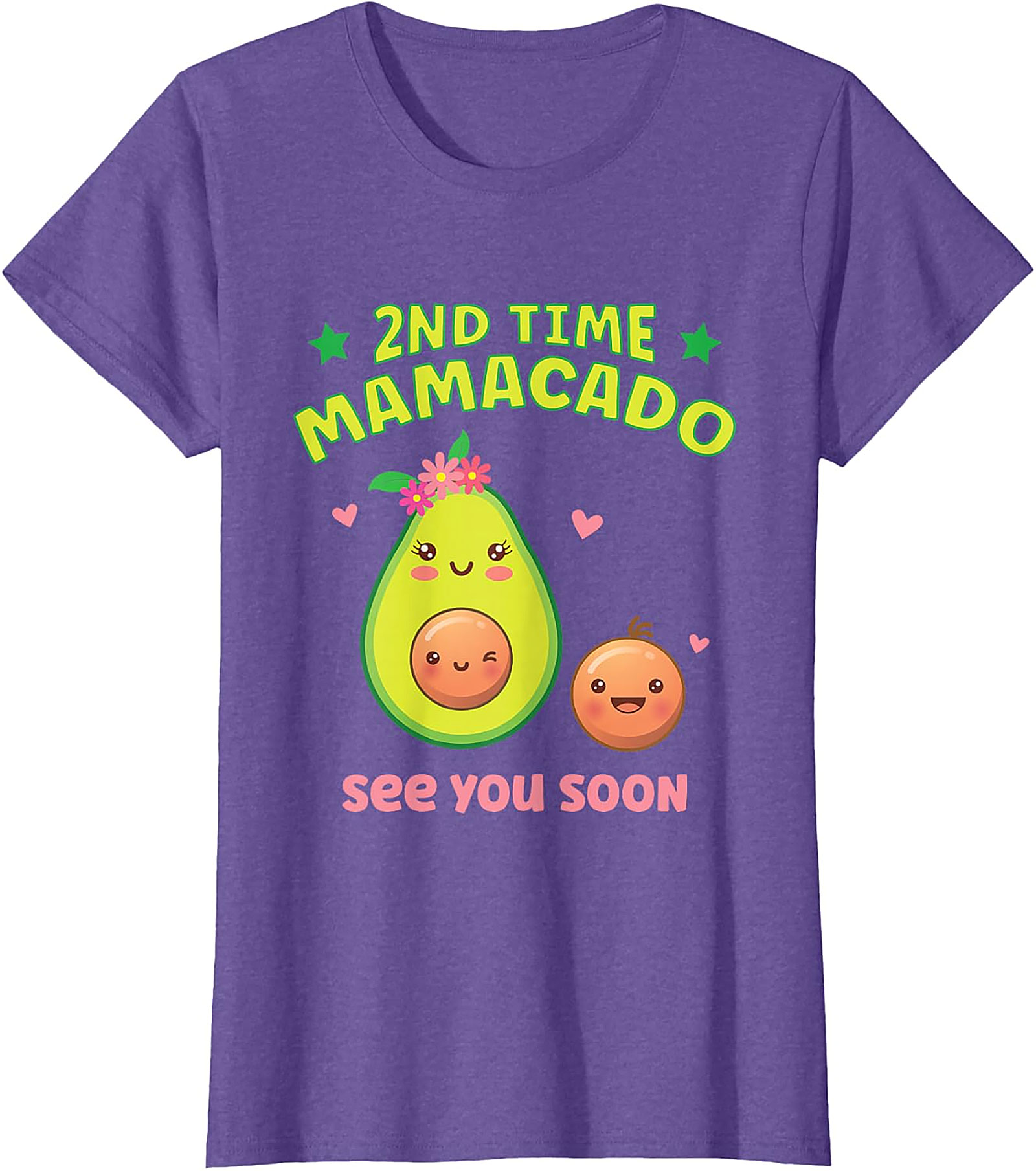 2nd Time Mamacado T-shirt Cute Pregnancy Announcement Tee
