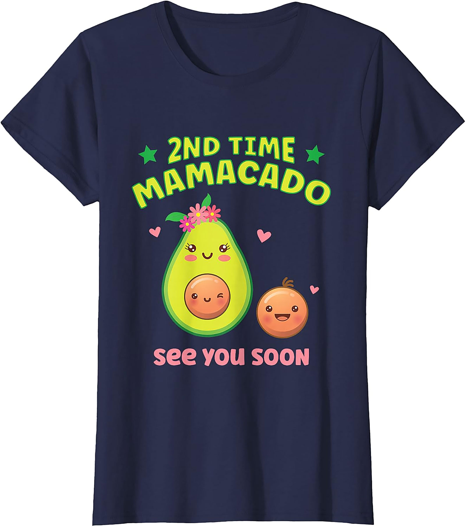 2nd Time Mamacado T-shirt Cute Pregnancy Announcement Tee