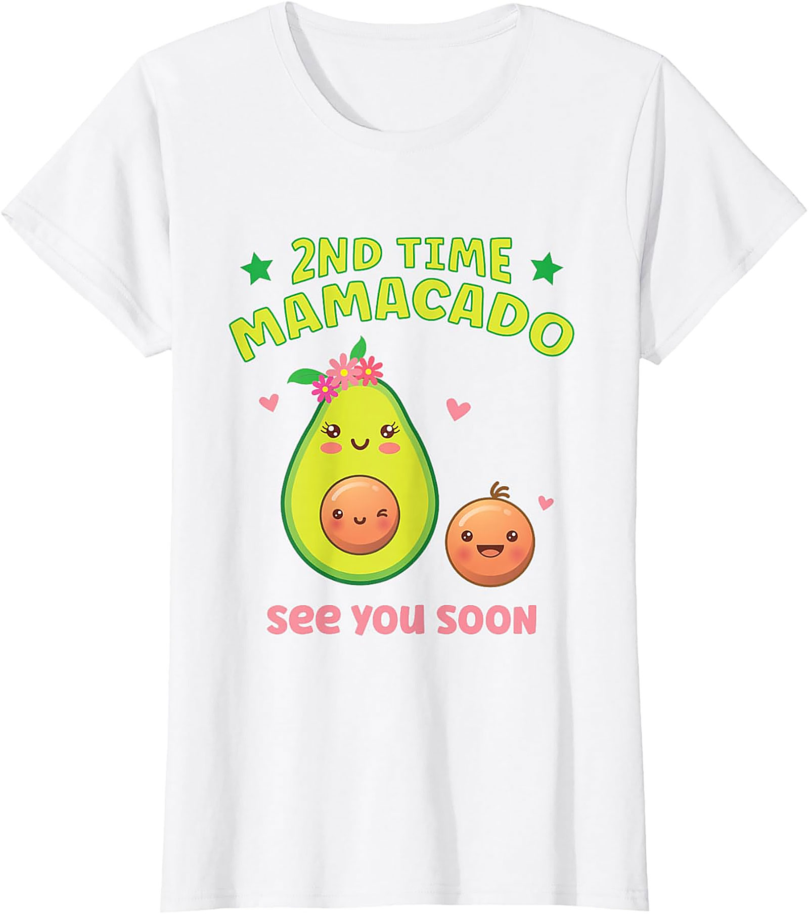2nd Time Mamacado T-shirt Cute Pregnancy Announcement Tee