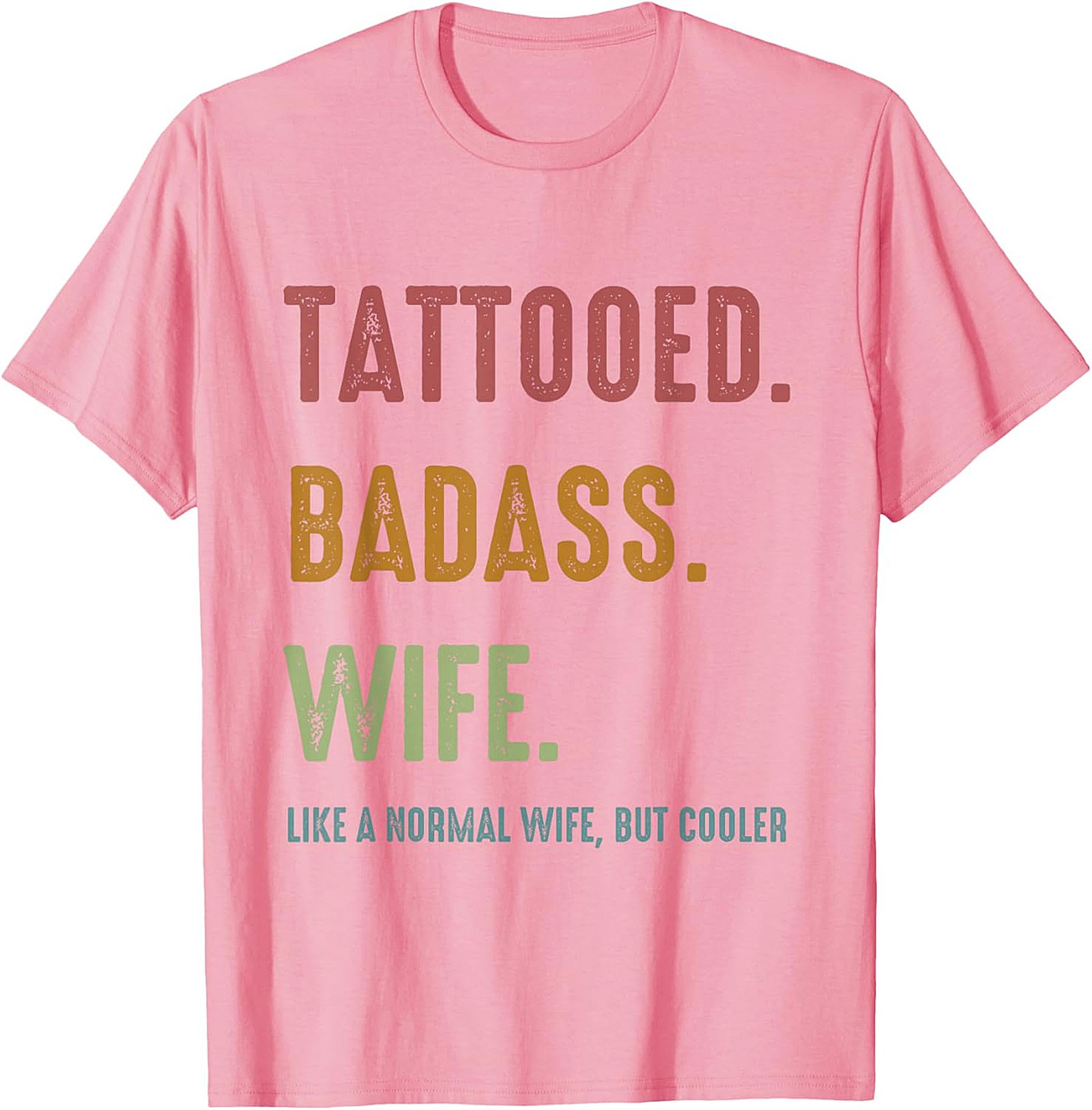 Tattooed Badass Wife T-Shirt | Funny Retro Graphic Tee
