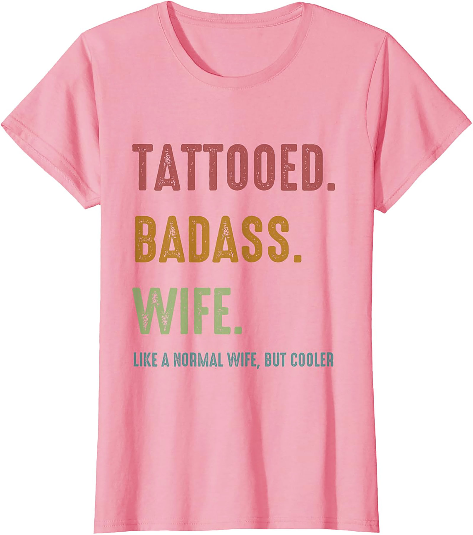 Tattooed Badass Wife T-Shirt | Funny Retro Graphic Tee