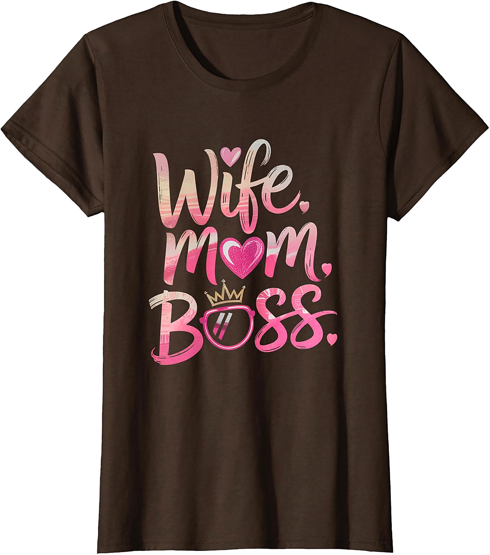Wife Mom Boss T-shirt | Empowering Graphic Tee for Women