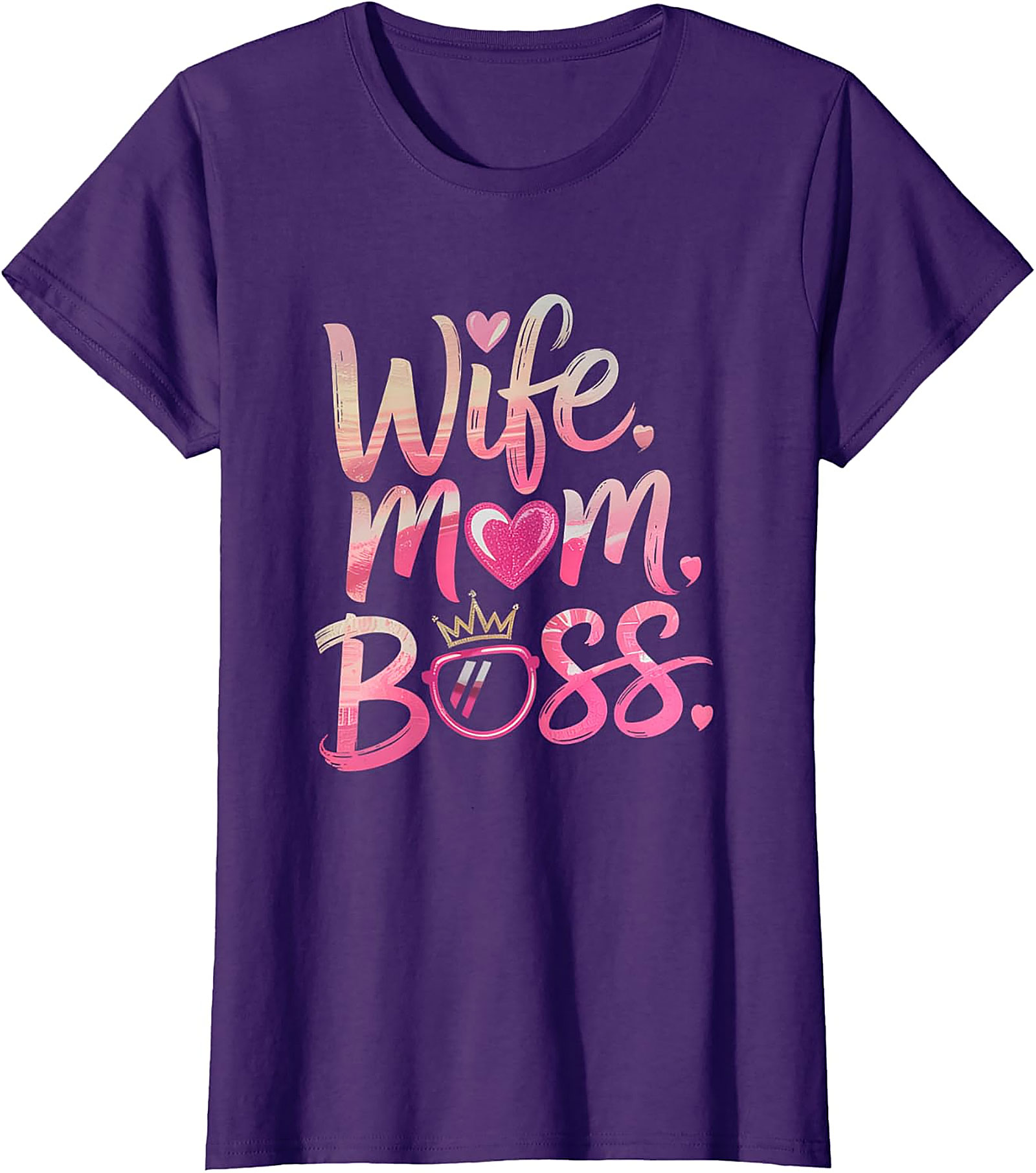 Wife Mom Boss T-shirt | Empowering Graphic Tee for Women