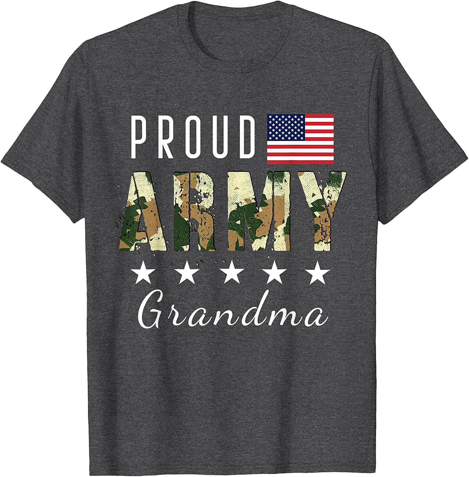 Proud Army Grandma T-shirt | Patriotic Military Graphic Tee