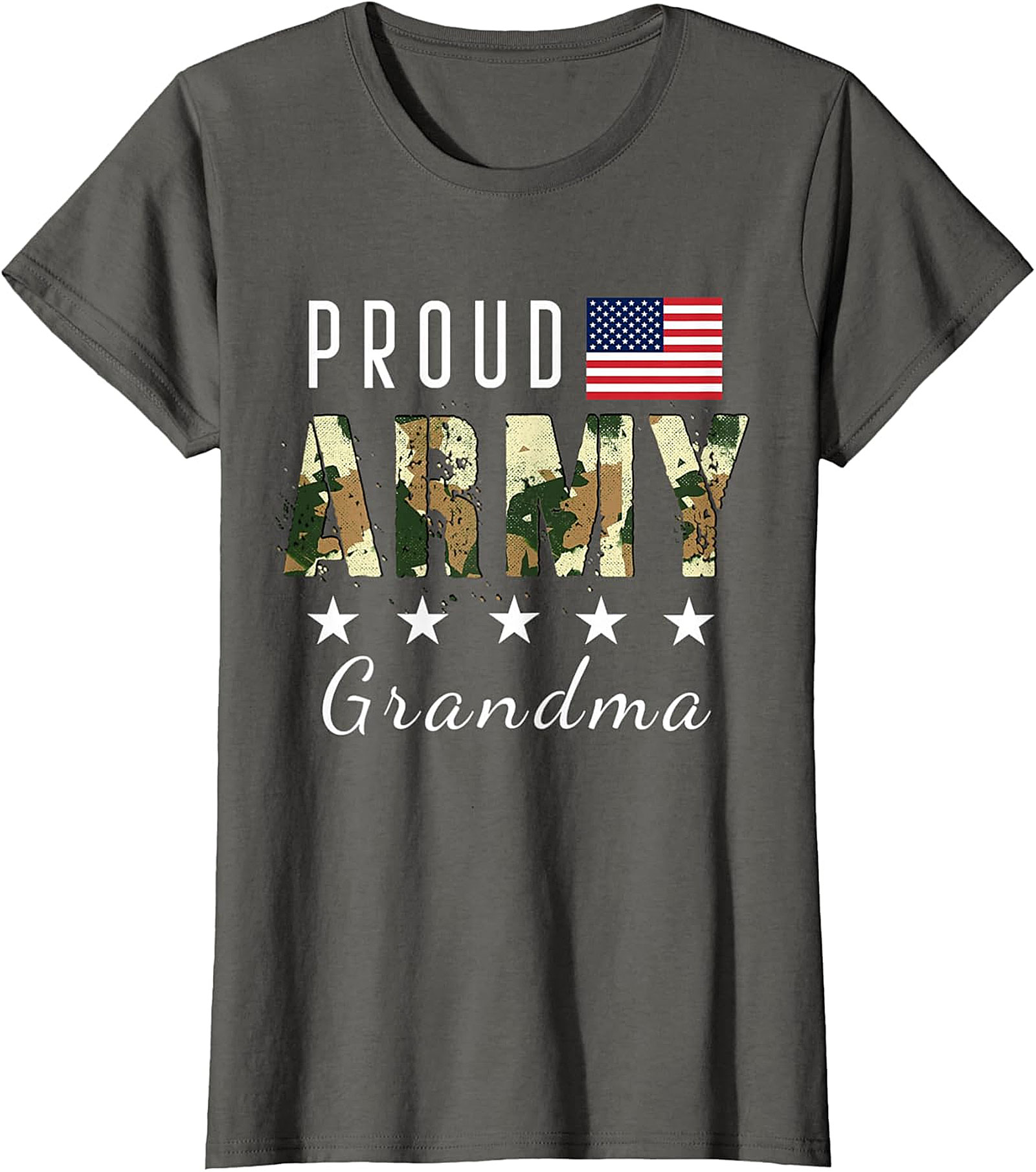 Proud Army Grandma T-shirt | Patriotic Military Graphic Tee