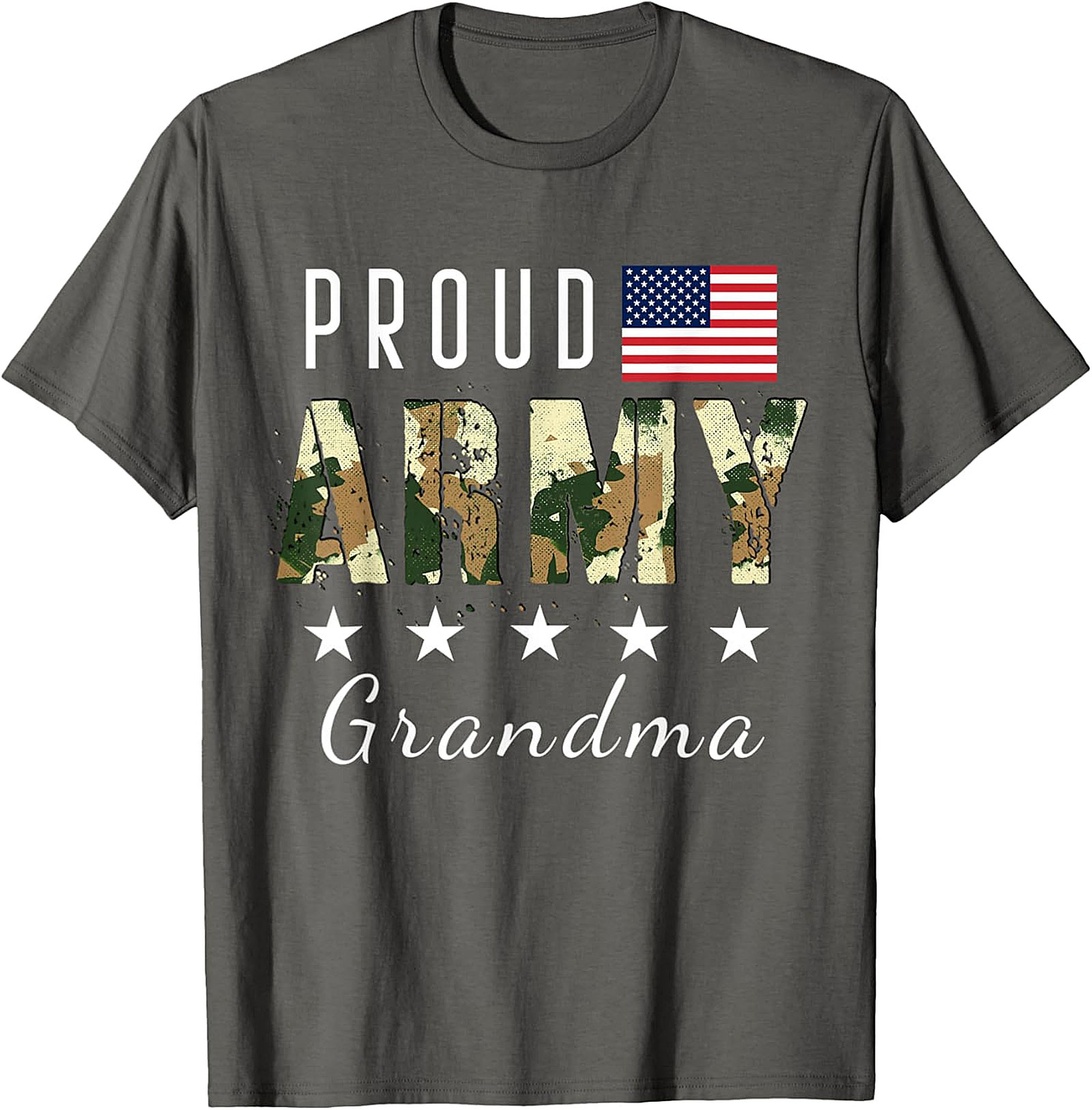 Proud Army Grandma T-shirt | Patriotic Military Graphic Tee