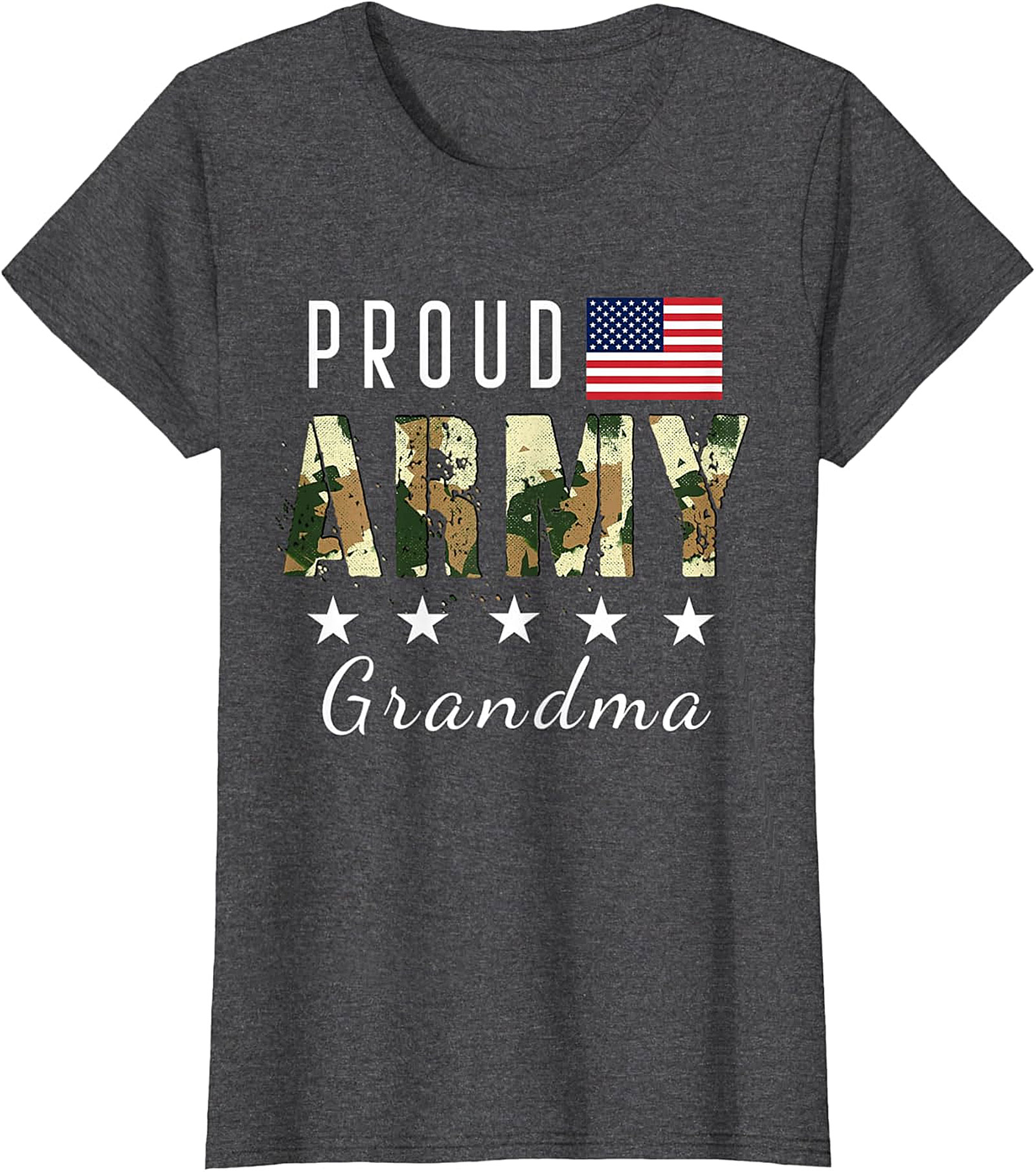 Proud Army Grandma T-shirt | Patriotic Military Graphic Tee