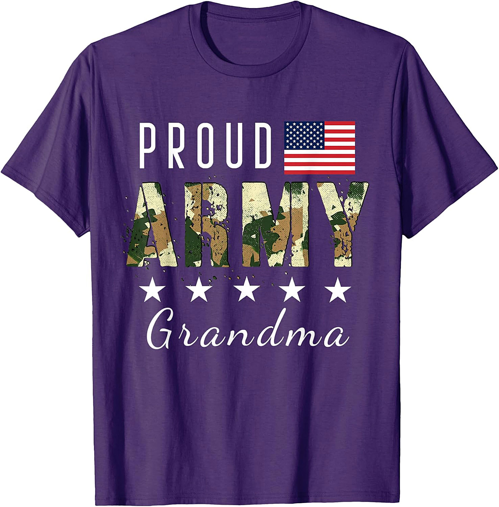 Proud Army Grandma T-shirt | Patriotic Military Graphic Tee