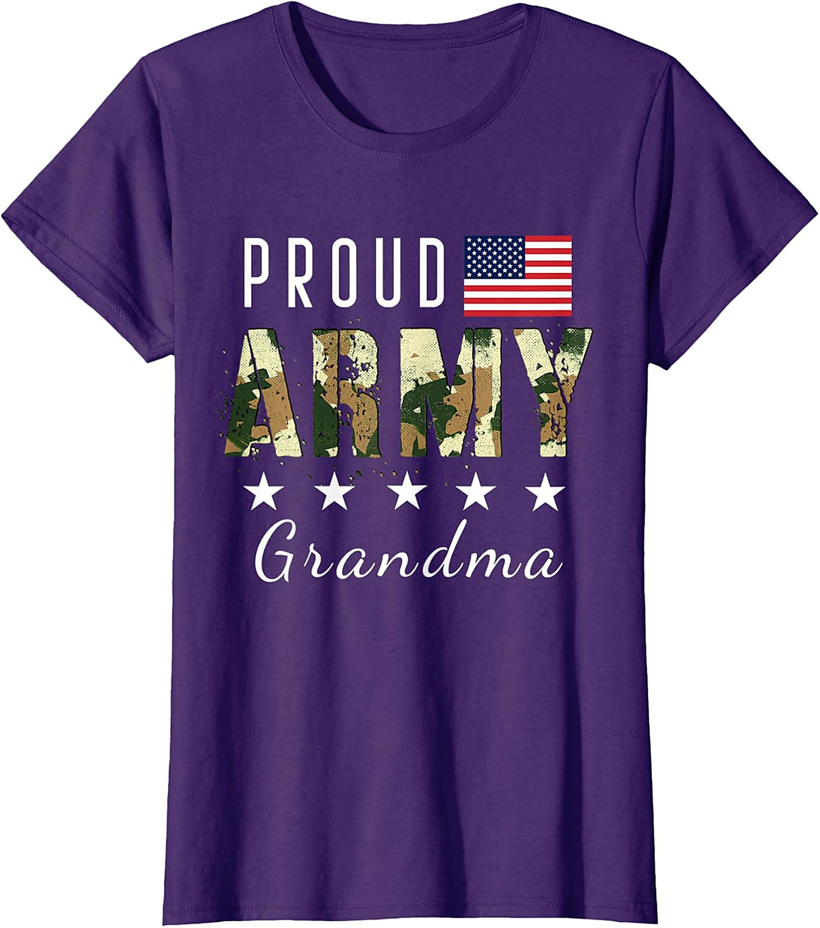 Proud Army Grandma T-shirt | Patriotic Military Graphic Tee