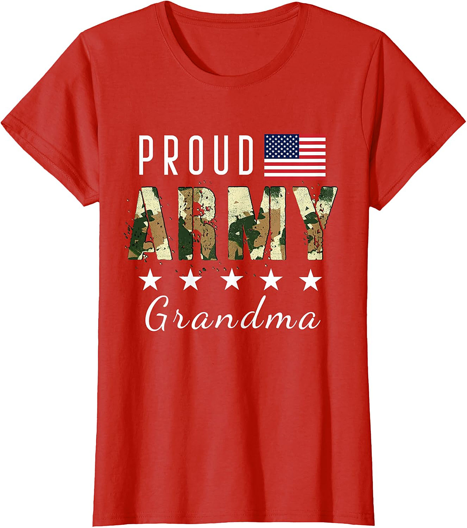 Proud Army Grandma T-shirt | Patriotic Military Graphic Tee