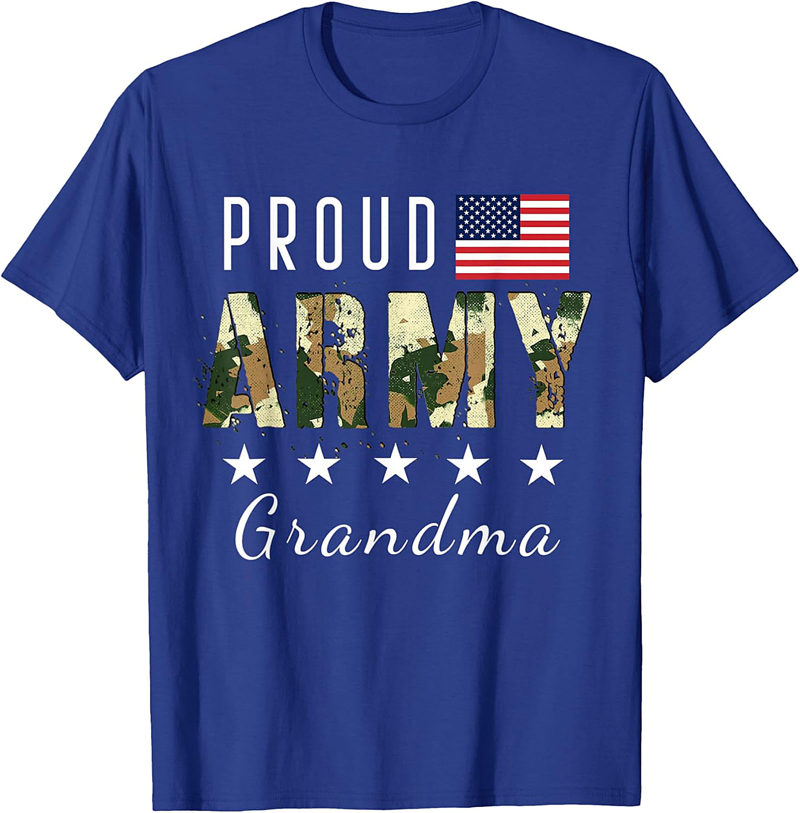 Proud Army Grandma T-shirt | Patriotic Military Graphic Tee