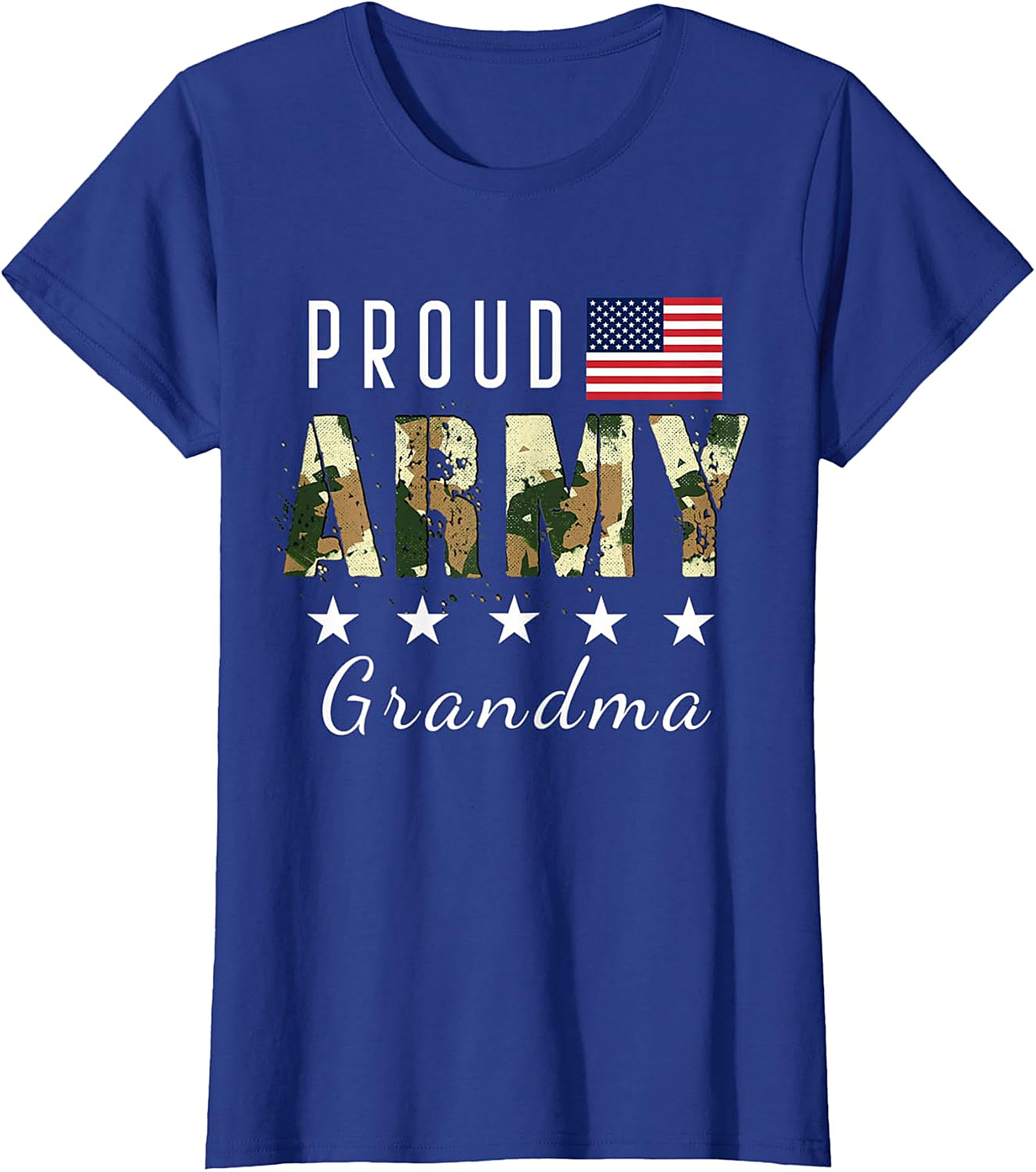 Proud Army Grandma T-shirt | Patriotic Military Graphic Tee