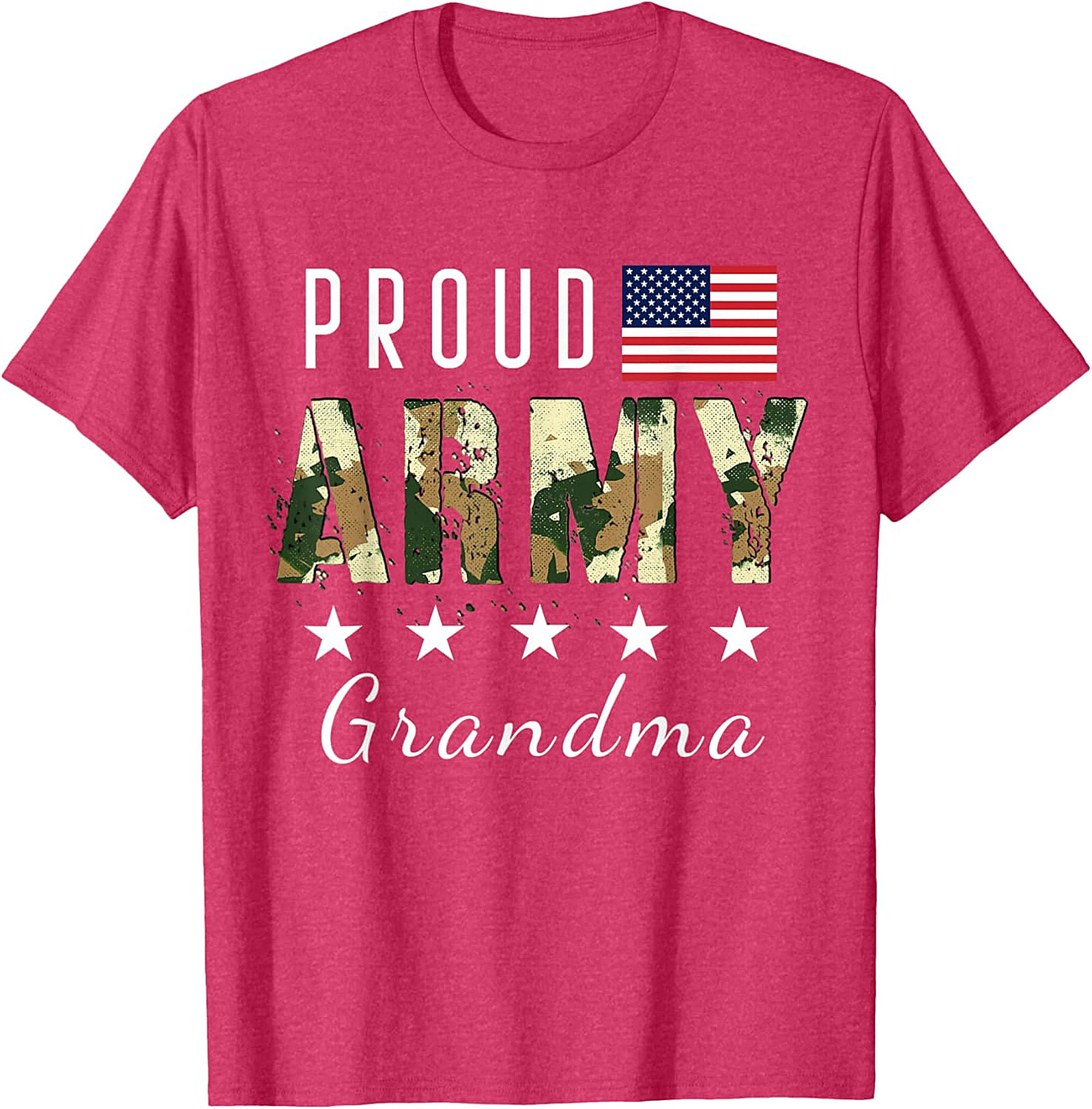 Proud Army Grandma T-shirt | Patriotic Military Graphic Tee