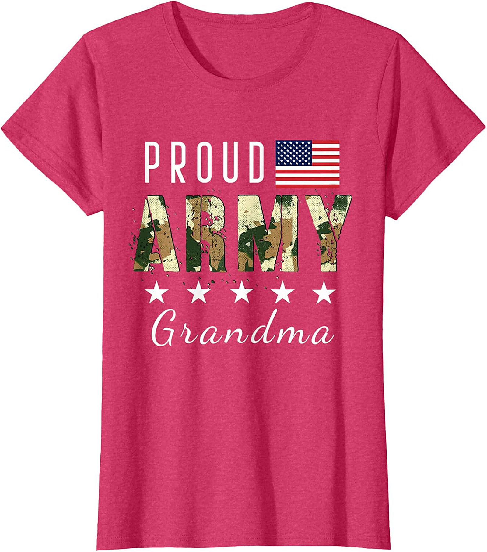 Proud Army Grandma T-shirt | Patriotic Military Graphic Tee